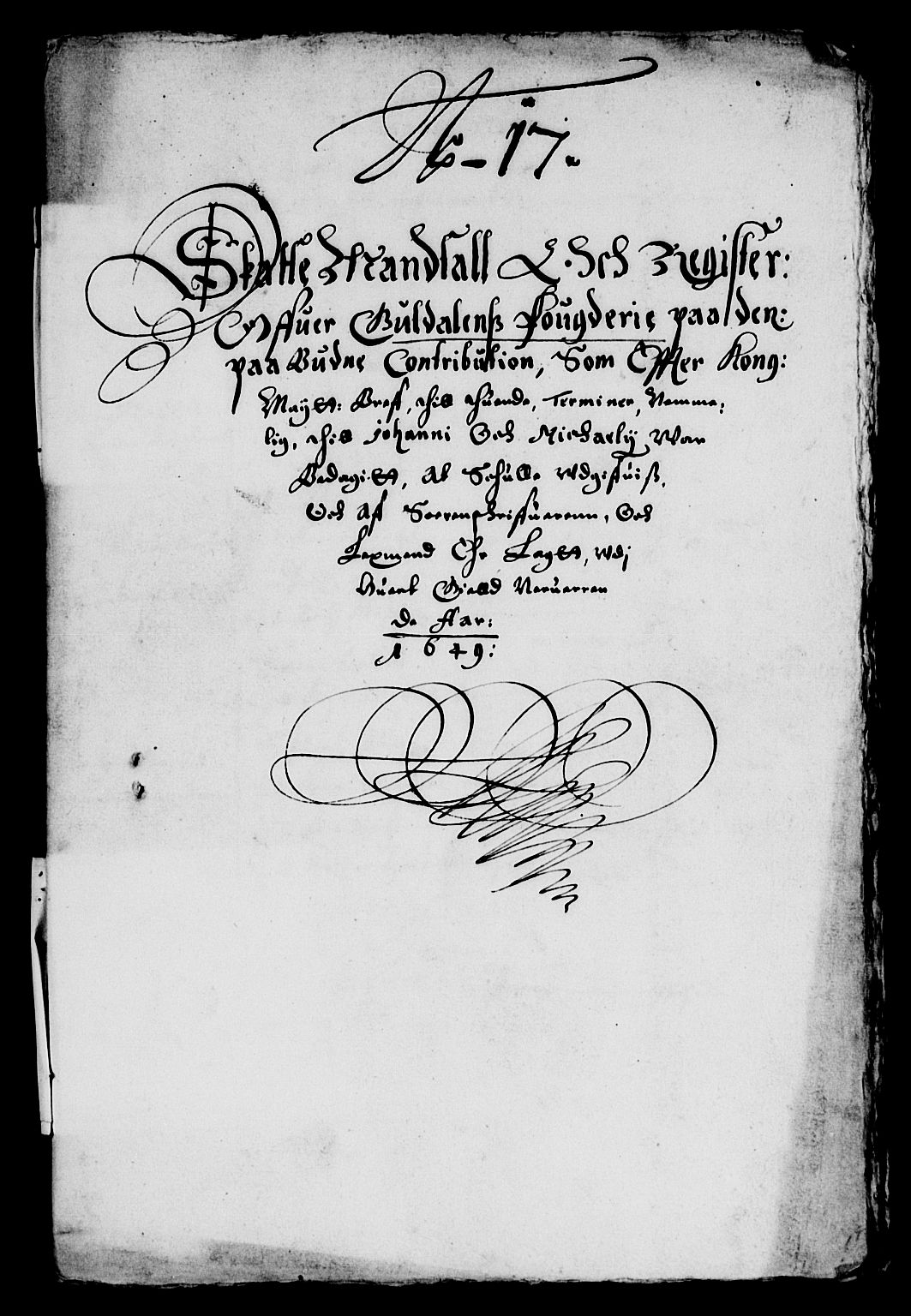 Rentekammeret inntil 1814, Reviderte regnskaper, Lensregnskaper, RA/EA-5023/R/Rb/Rbw/L0097: Trondheim len, 1649