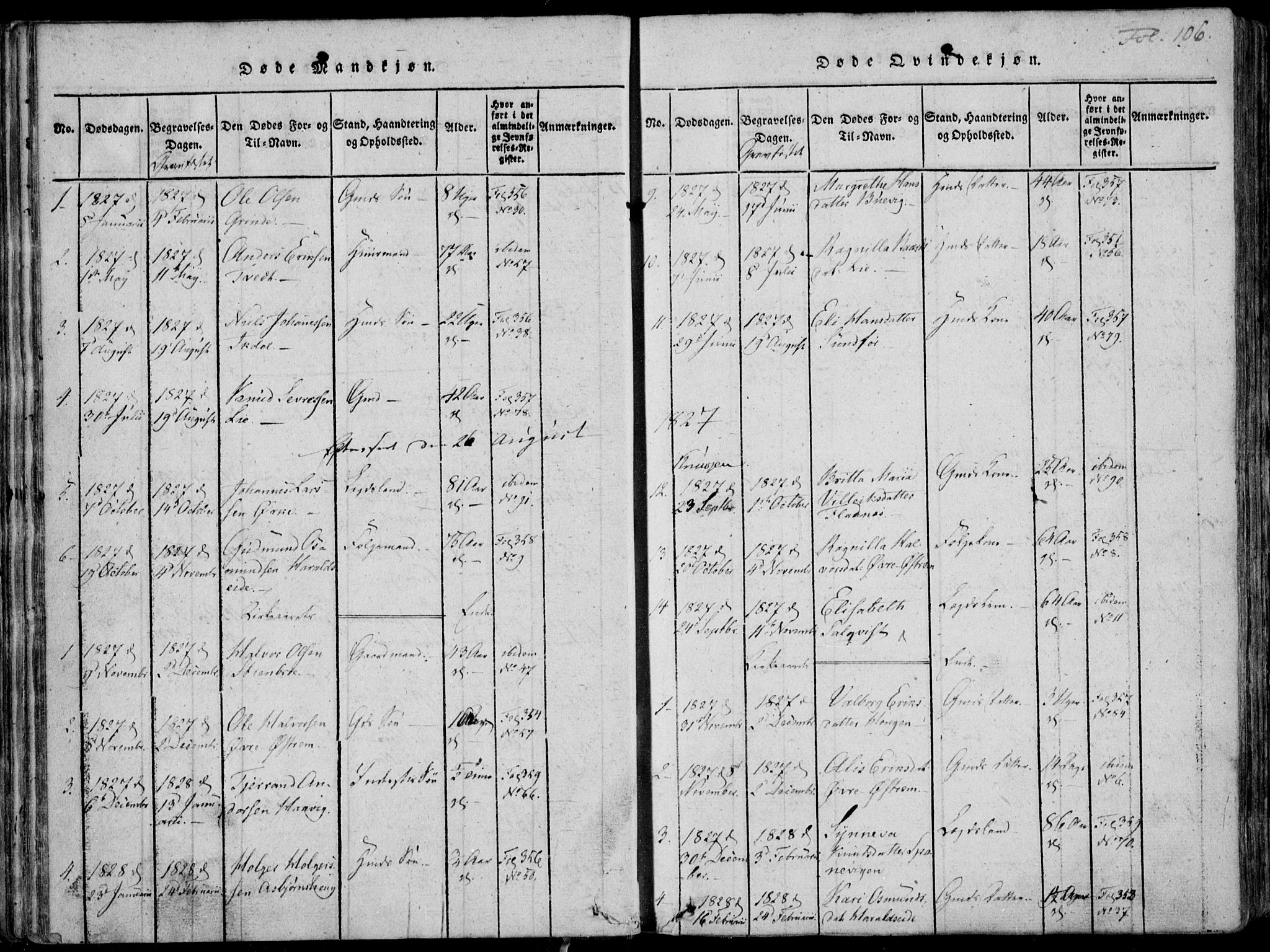 Skjold sokneprestkontor, AV/SAST-A-101847/H/Ha/Haa/L0003: Ministerialbok nr. A 3, 1815-1835, s. 106