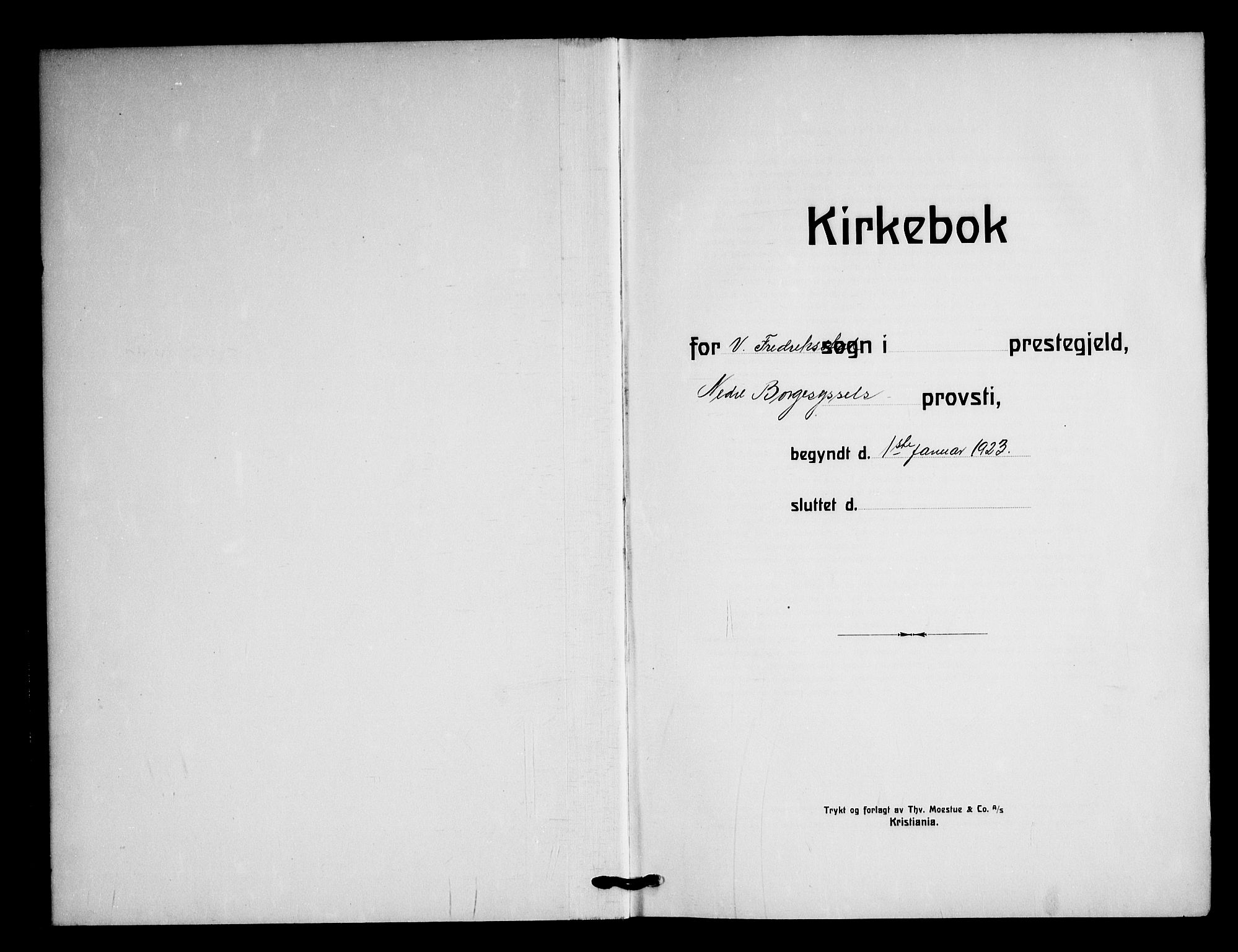 Fredrikstad domkirkes prestekontor Kirkebøker, SAO/A-10906/G/Ga/L0006: Klokkerbok nr. 6, 1923-1949