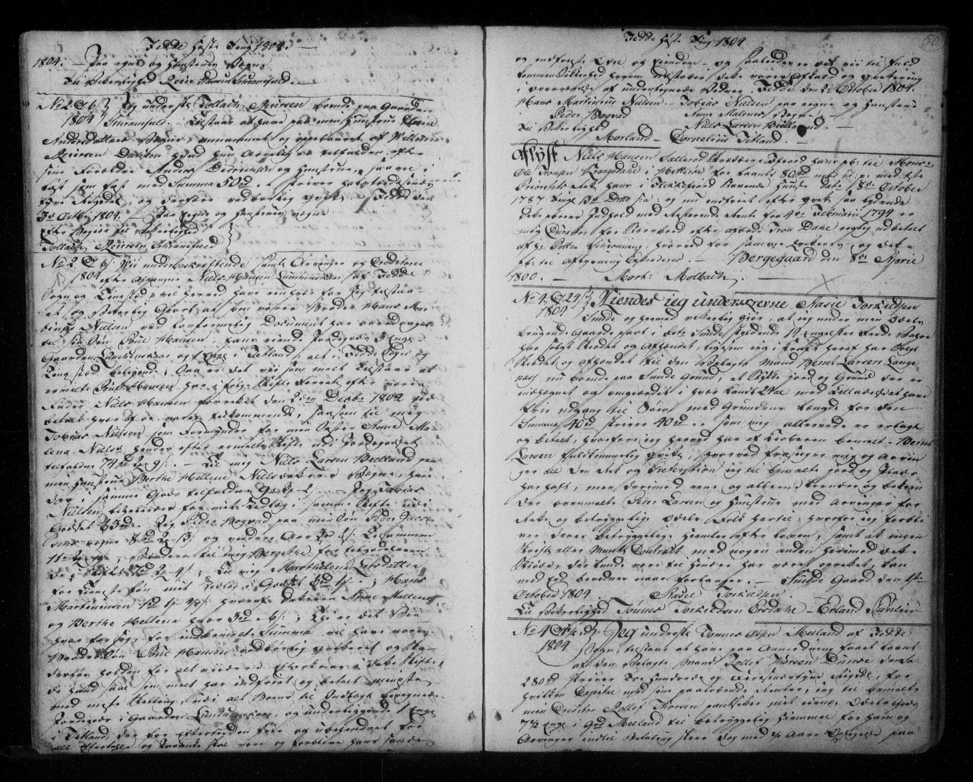 Lister sorenskriveri, SAK/1221-0003/G/Gb/L0024: Pantebok nr. 13, 1804-1808, s. 50