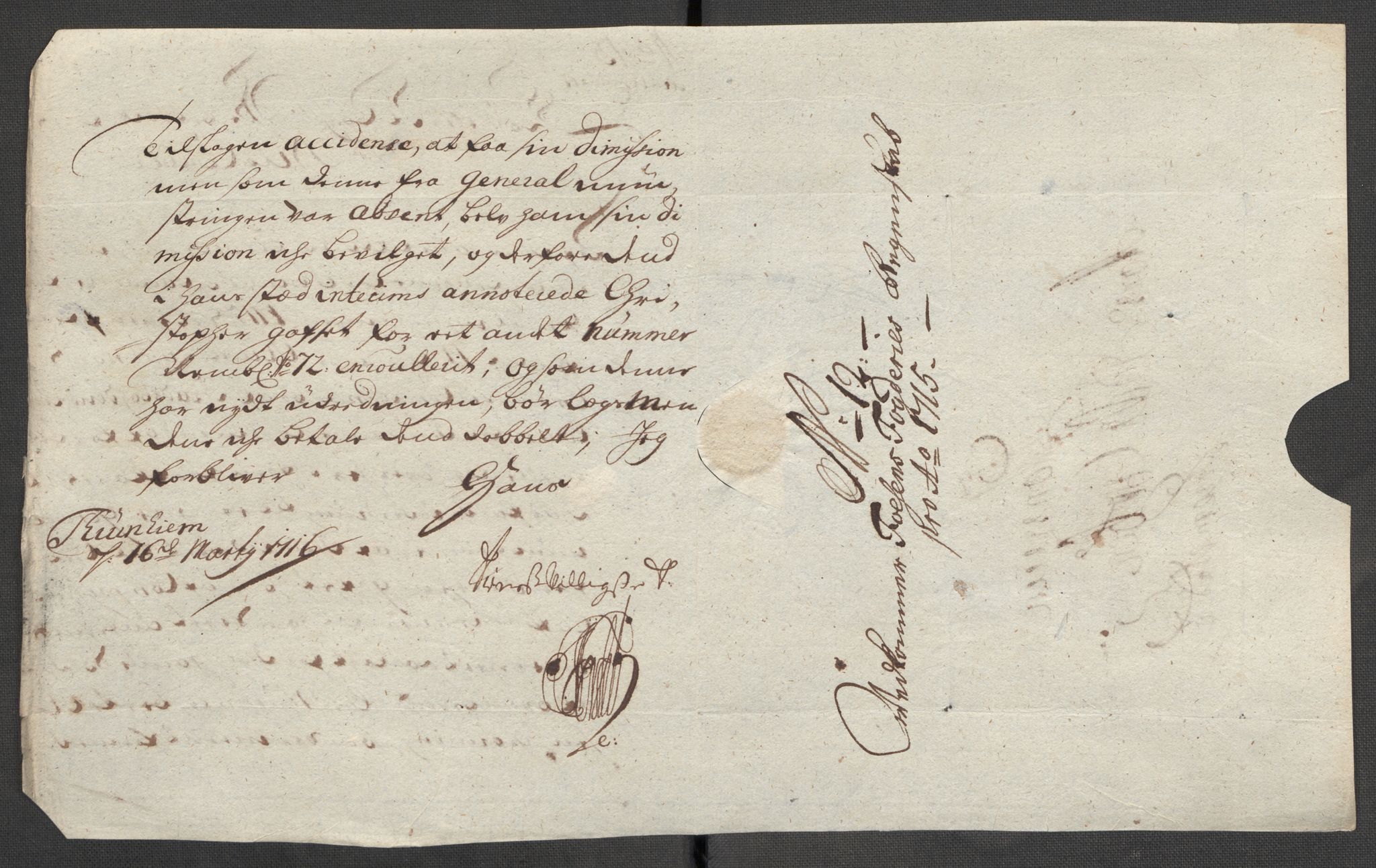 Rentekammeret inntil 1814, Reviderte regnskaper, Fogderegnskap, RA/EA-4092/R57/L3863: Fogderegnskap Fosen, 1715, s. 133