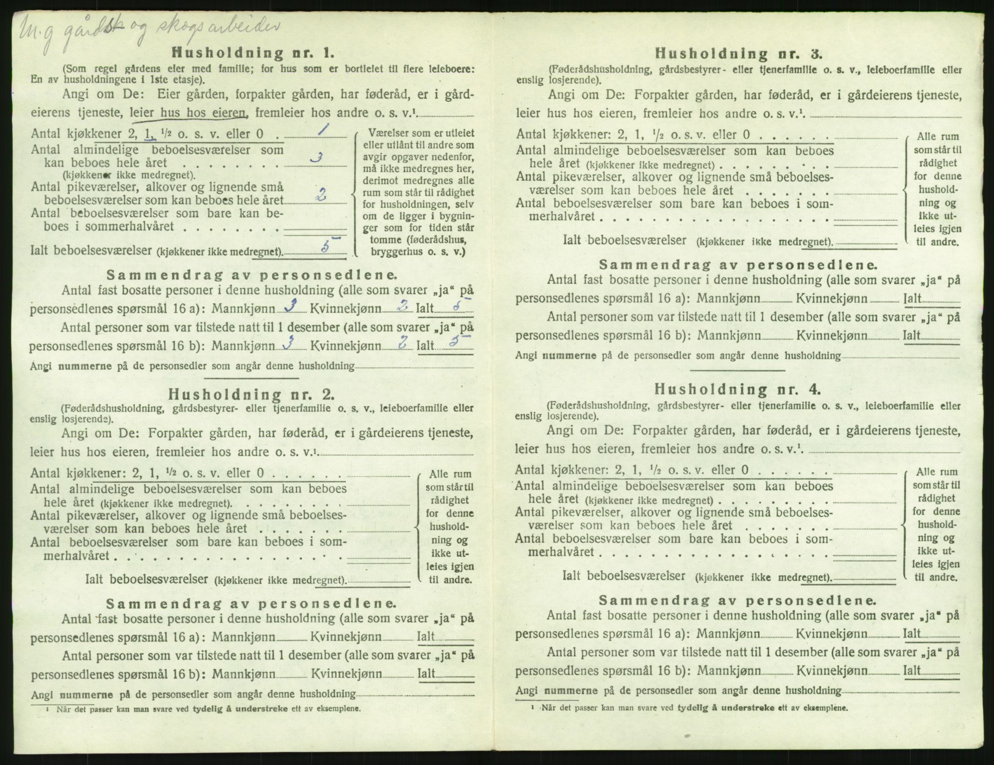 SAH, Folketelling 1920 for 0536 Søndre Land herred, 1920, s. 46