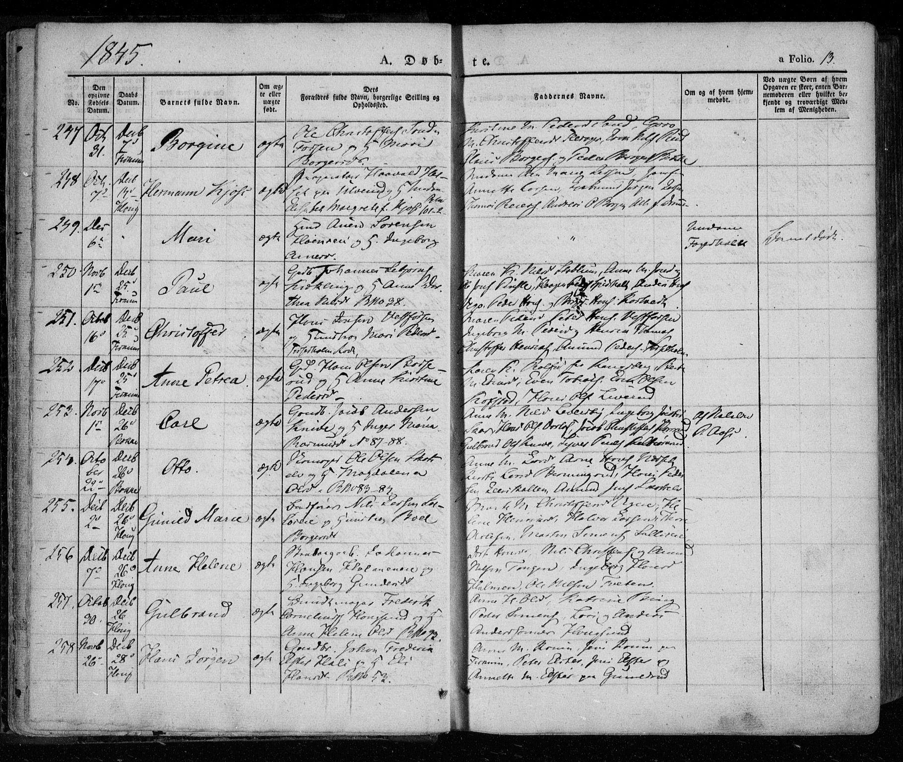 Eiker kirkebøker, AV/SAKO-A-4/F/Fa/L0013a: Ministerialbok nr. I 13A, 1832-1845, s. 13