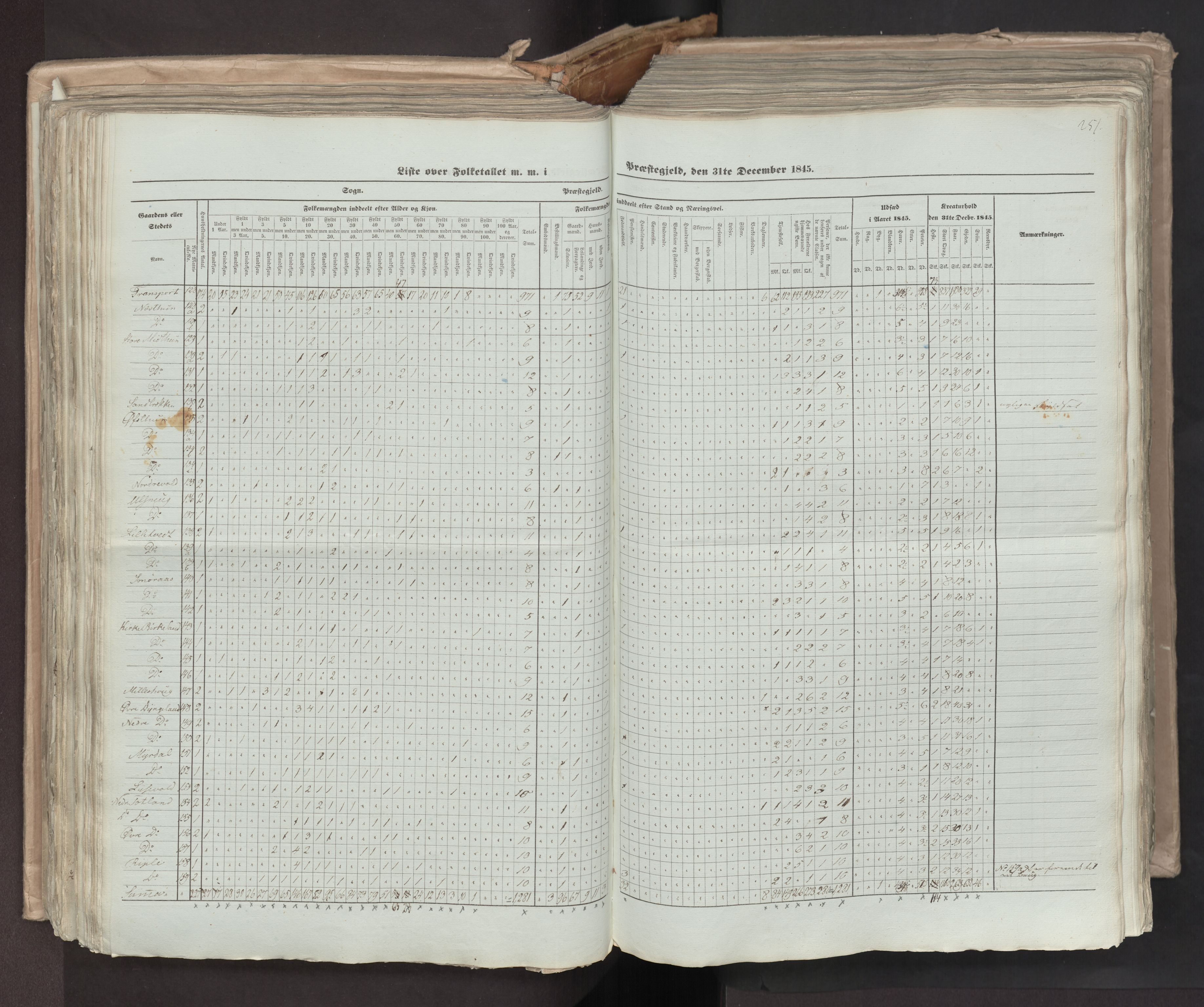 RA, Folketellingen 1845, bind 7: Søndre Bergenhus amt og Nordre Bergenhus amt, 1845, s. 251