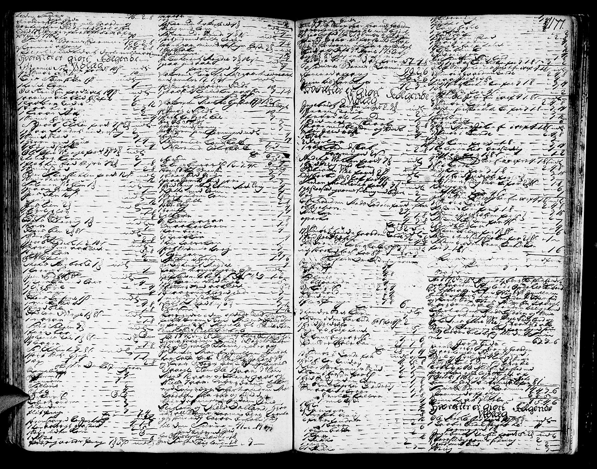 Sunnhordland sorenskrivar, SAB/A-2401/1/H/Ha/Haa/L0007: Skifteprotokollar. Register på lesesal. Fol. 901- ut, 1768-1773, s. 1176b-1177a