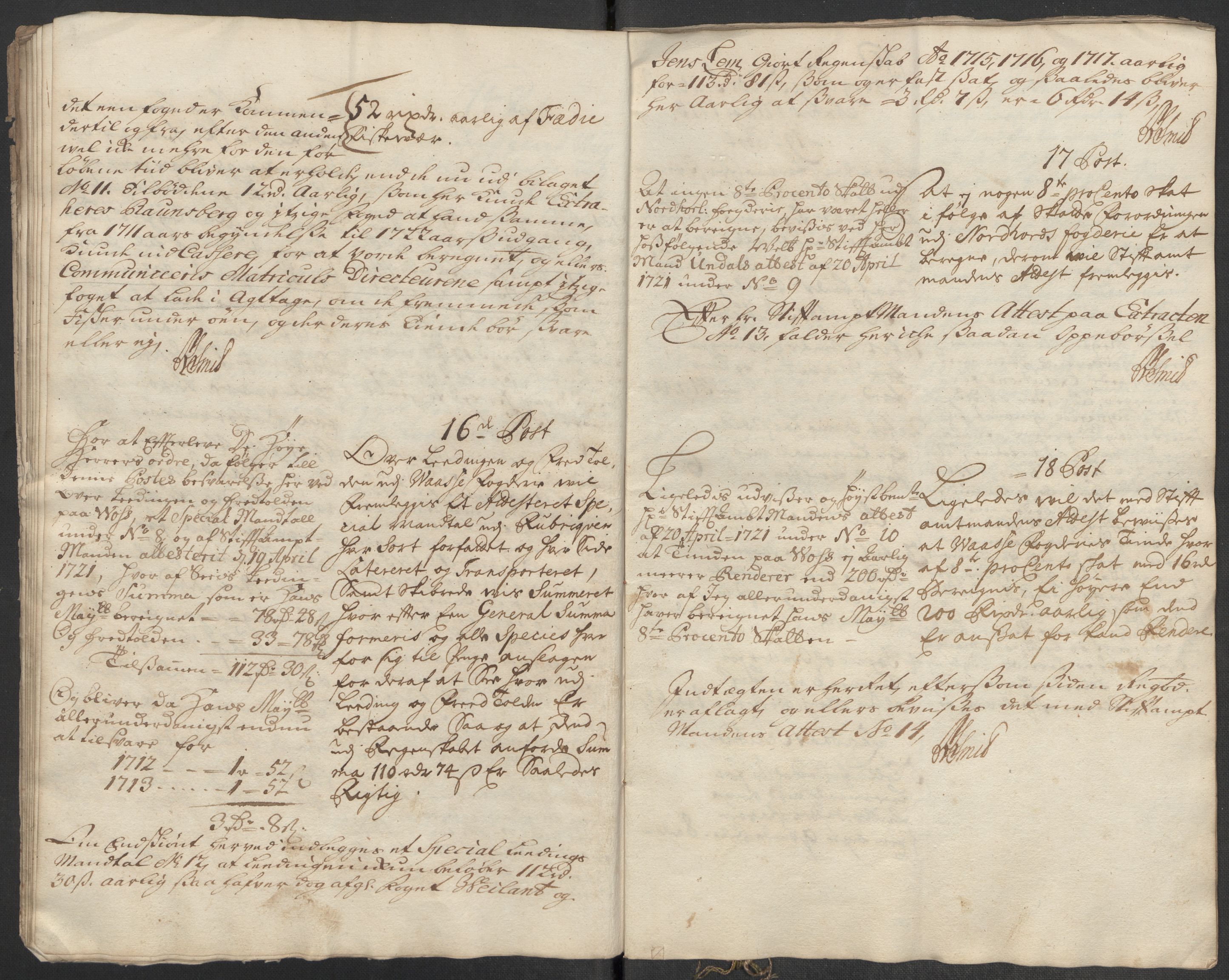 Rentekammeret inntil 1814, Reviderte regnskaper, Fogderegnskap, AV/RA-EA-4092/R51/L3196: Fogderegnskap Nordhordland og Voss, 1713, s. 12