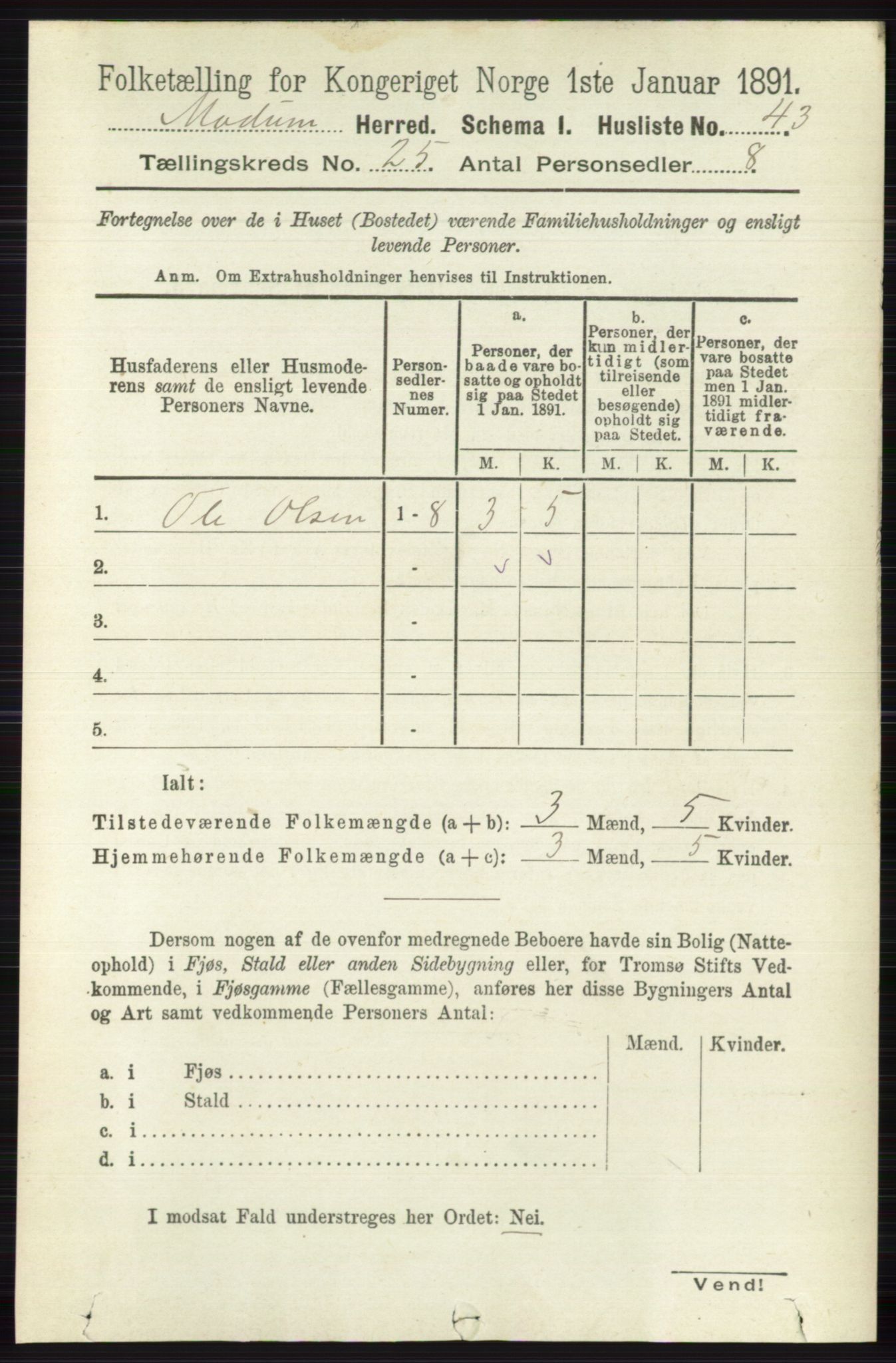 RA, Folketelling 1891 for 0623 Modum herred, 1891, s. 9038