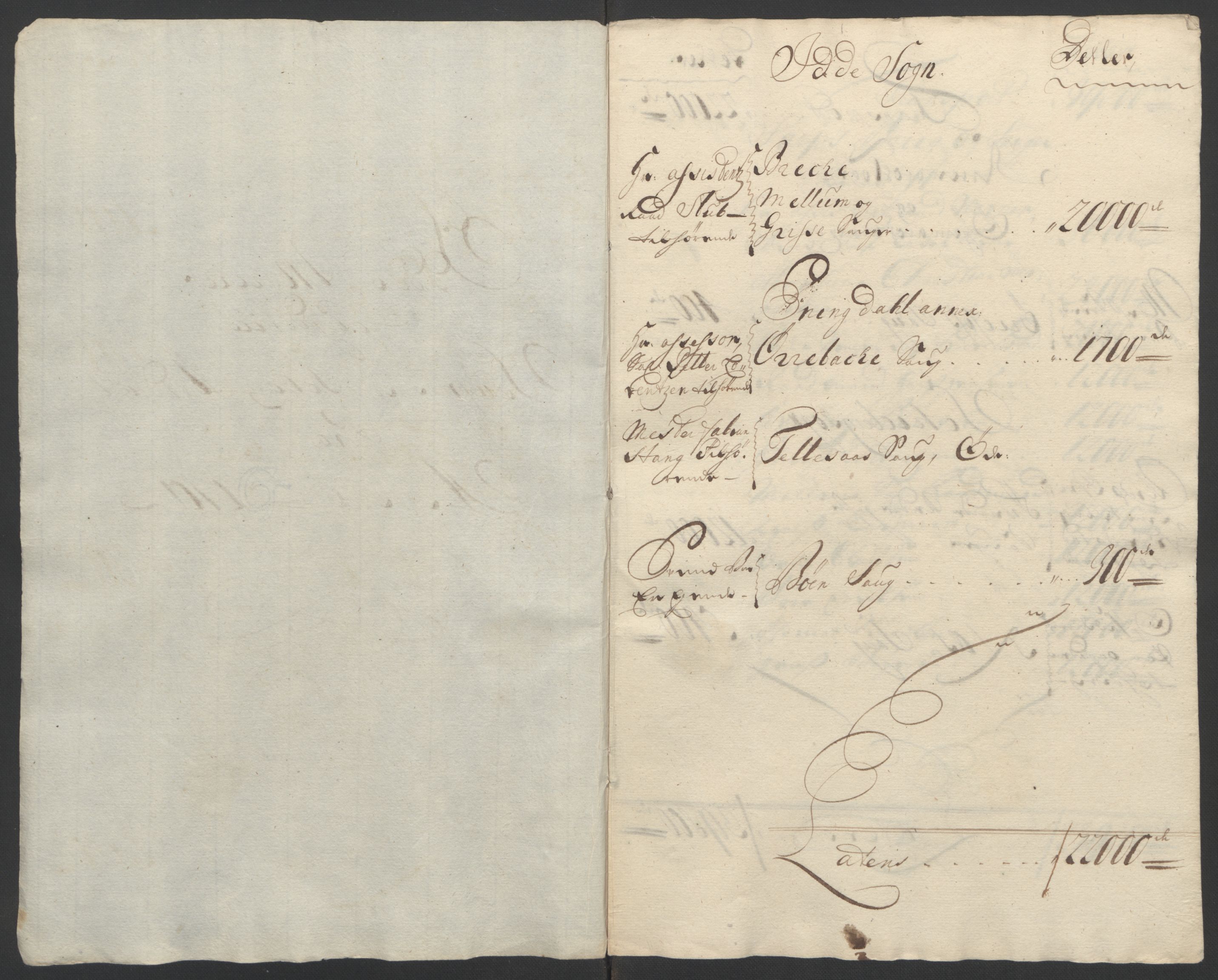Rentekammeret inntil 1814, Reviderte regnskaper, Fogderegnskap, RA/EA-4092/R01/L0015: Fogderegnskap Idd og Marker, 1700-1701, s. 281