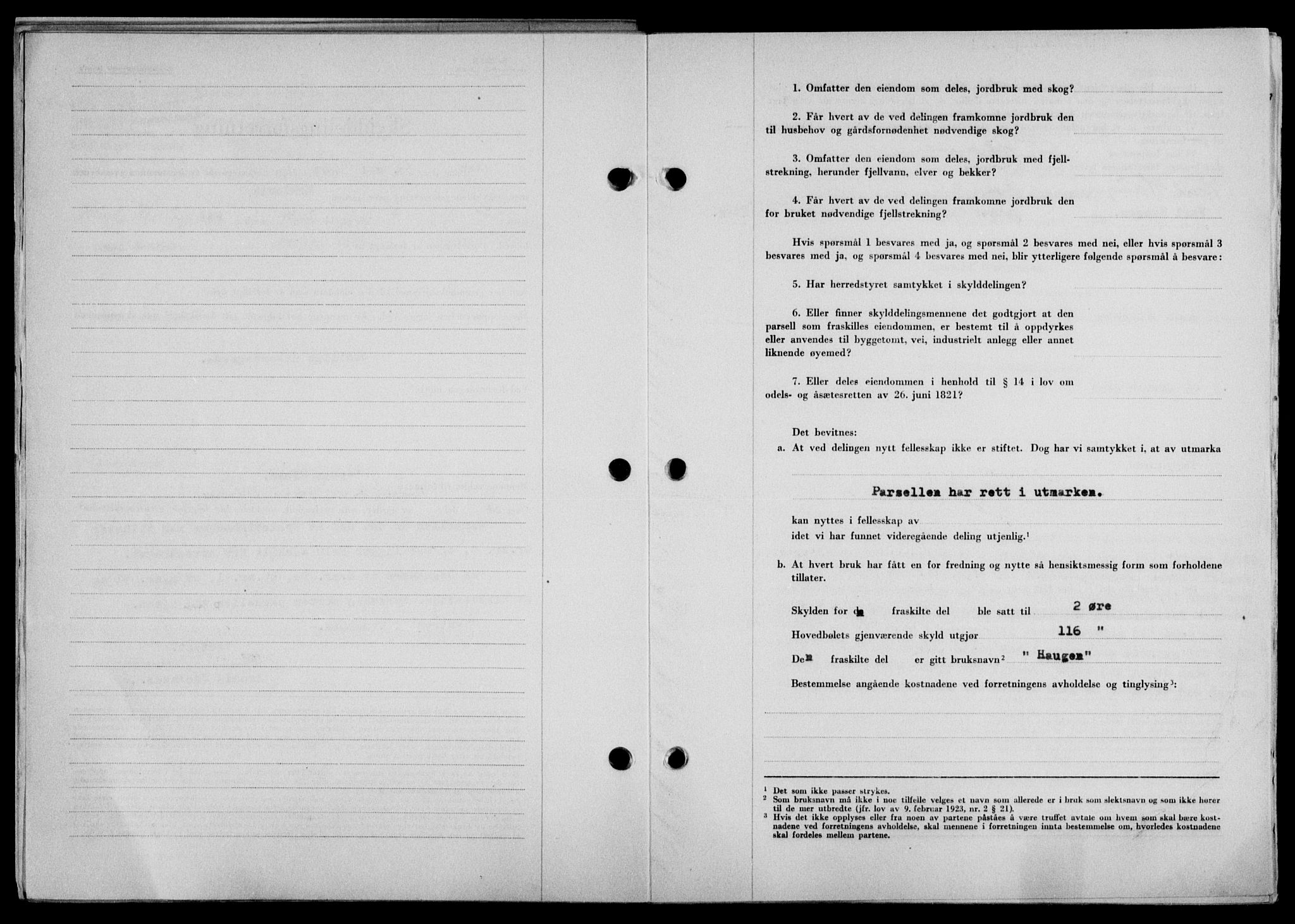 Lofoten sorenskriveri, SAT/A-0017/1/2/2C/L0021a: Pantebok nr. 21a, 1949-1949, Dagboknr: 1460/1949