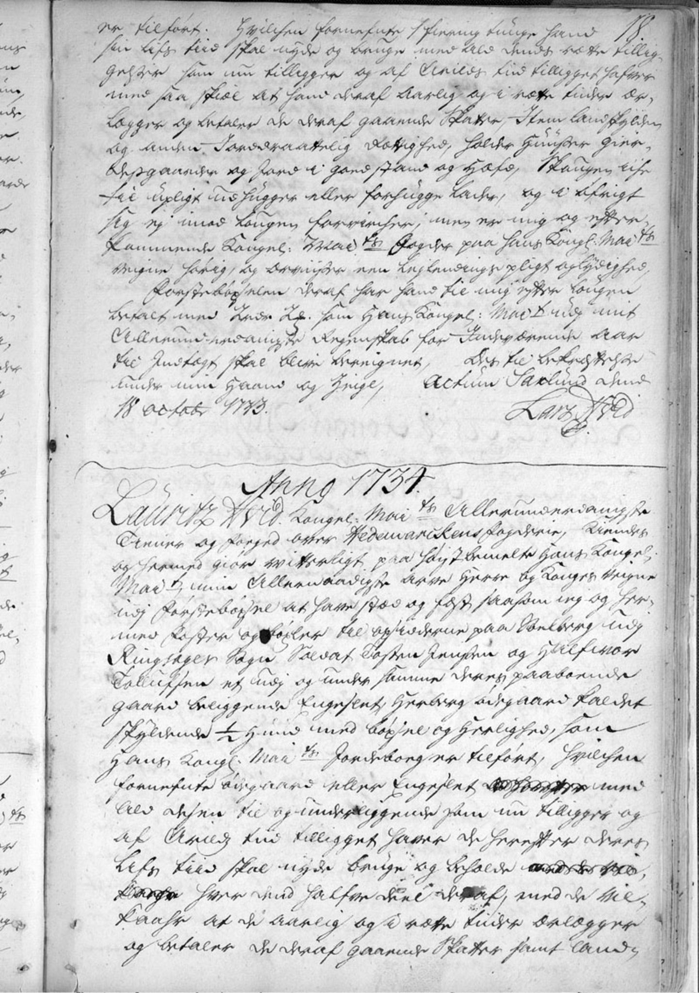 Hedemarken fogderi, AV/SAH-FOGDH-001/F/Fb/Fba/L0001: Bygselprotokoll, 1711-1797, s. 18a