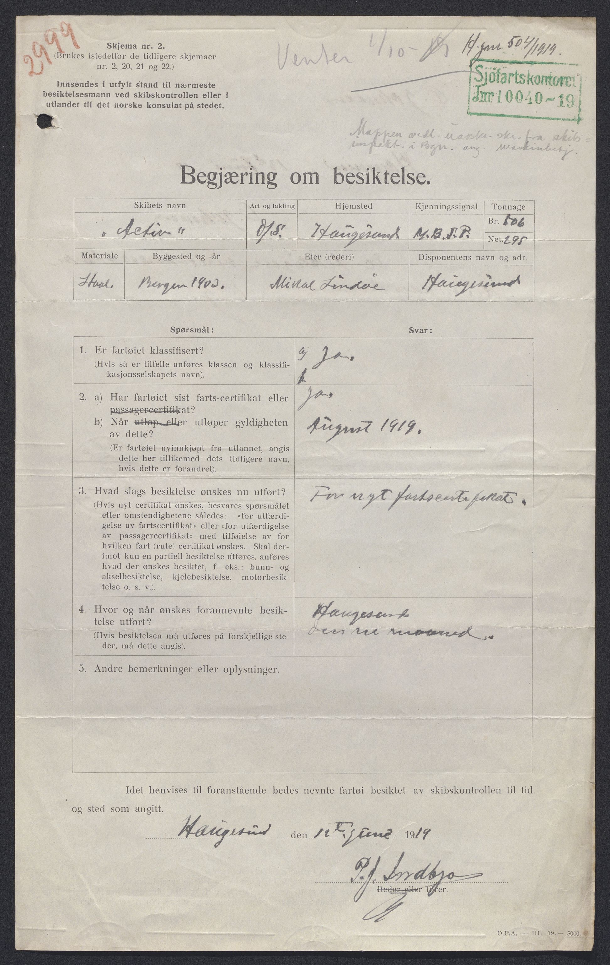 Sjøfartsdirektoratet med forløpere, skipsmapper slettede skip, AV/RA-S-4998/F/Fa/L0002: --, 1873-1923, s. 263