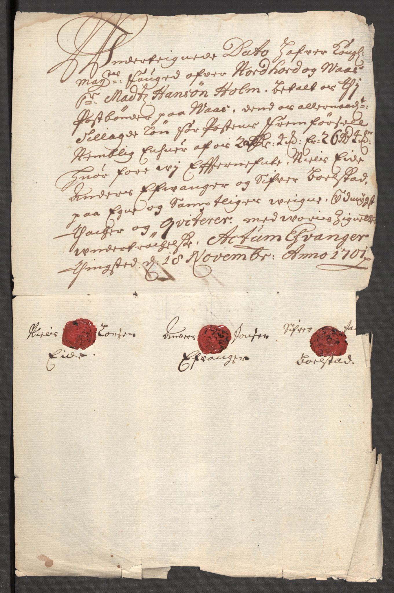 Rentekammeret inntil 1814, Reviderte regnskaper, Fogderegnskap, AV/RA-EA-4092/R51/L3185: Fogderegnskap Nordhordland og Voss, 1700-1701, s. 433