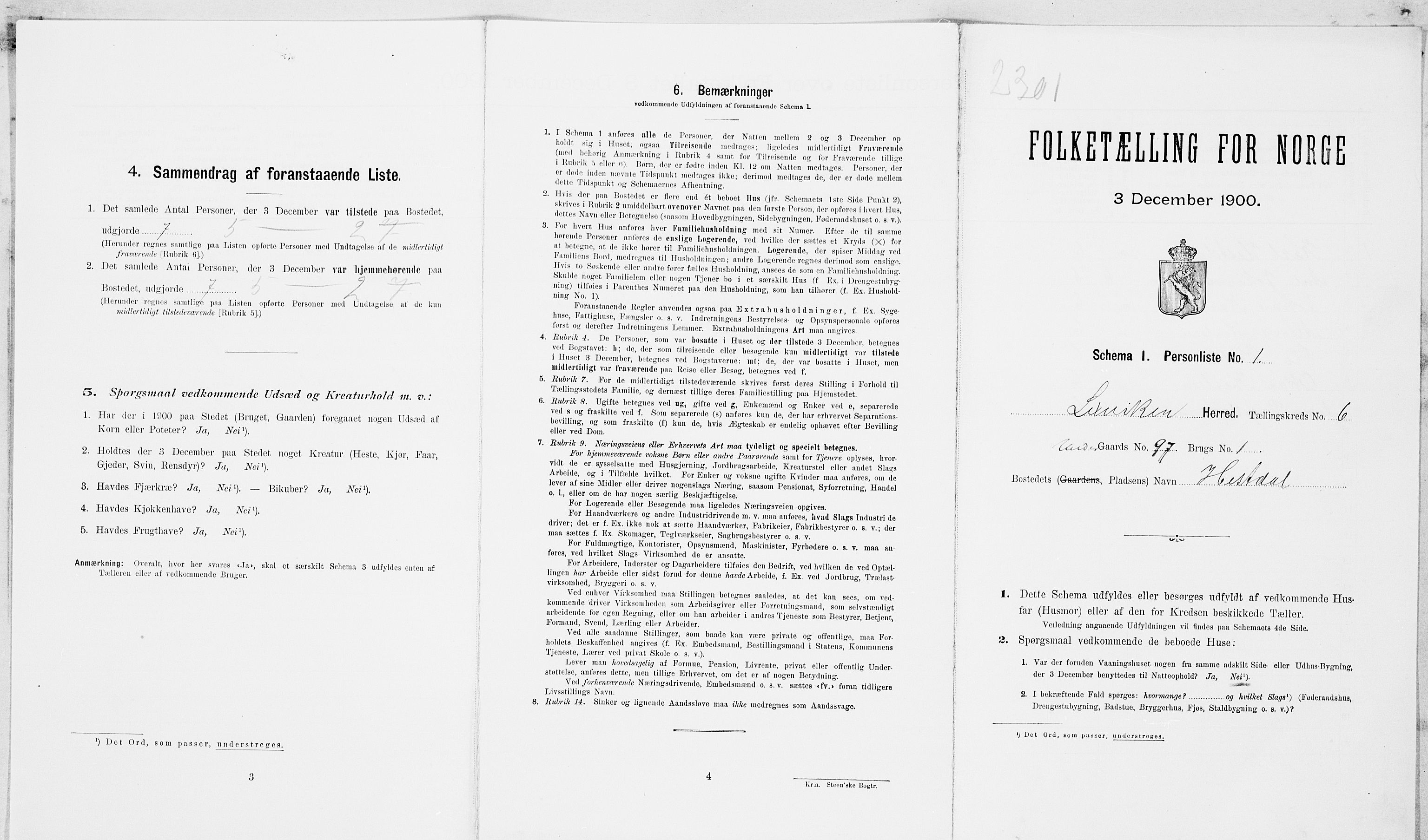 SAT, Folketelling 1900 for 1718 Leksvik herred, 1900, s. 773