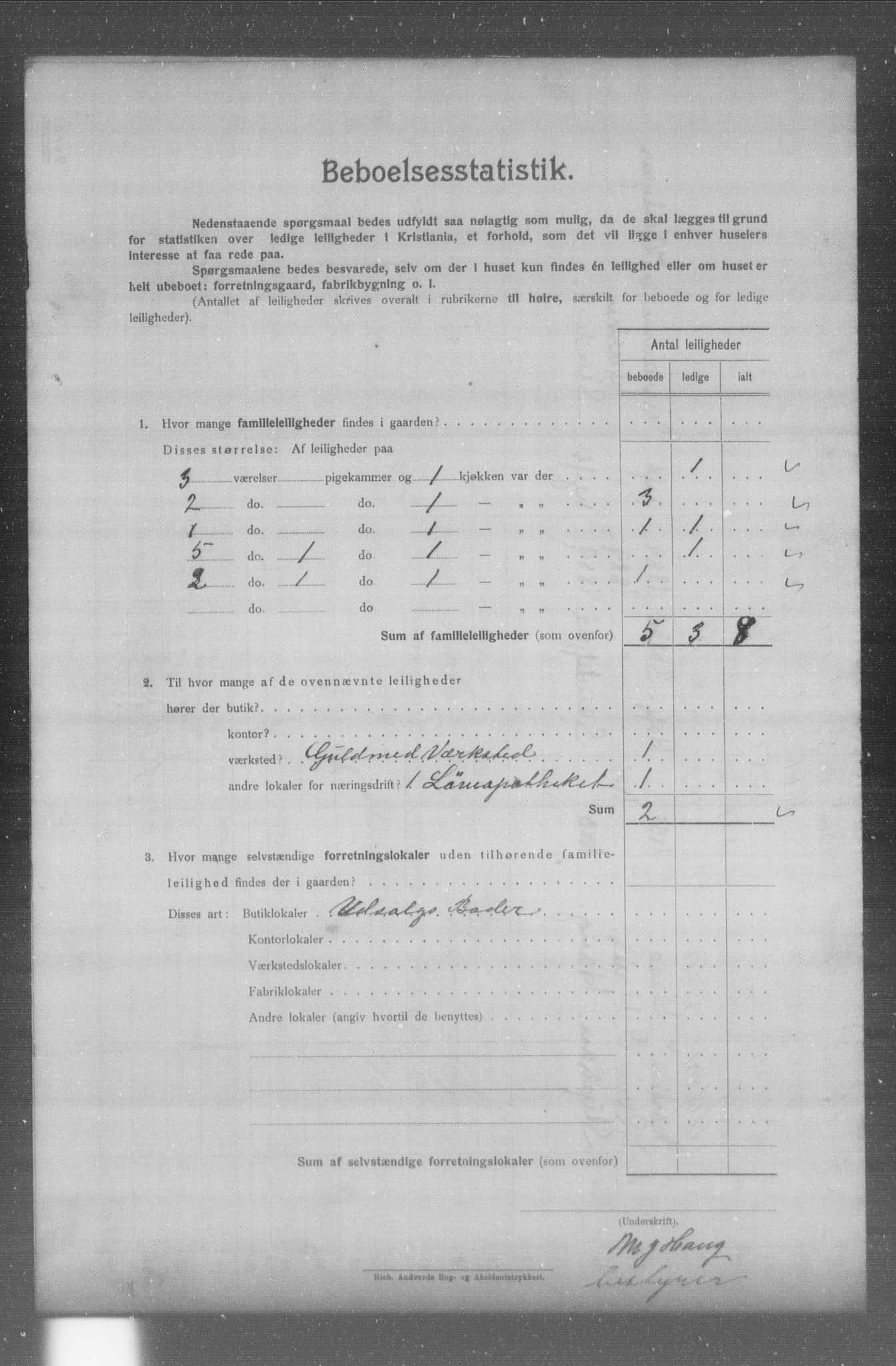 OBA, Kommunal folketelling 31.12.1904 for Kristiania kjøpstad, 1904, s. 14232