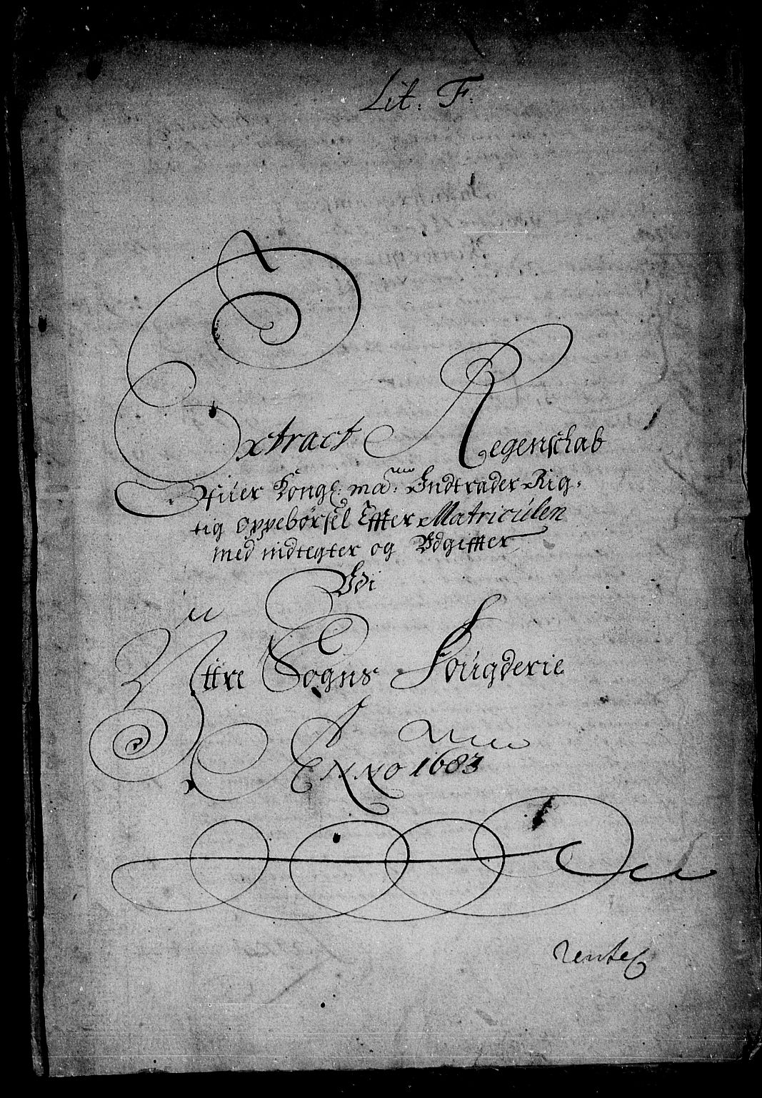 Rentekammeret inntil 1814, Reviderte regnskaper, Stiftamtstueregnskaper, Bergen stiftamt, AV/RA-EA-6043/R/Rc/L0069: Bergen stiftamt, 1683