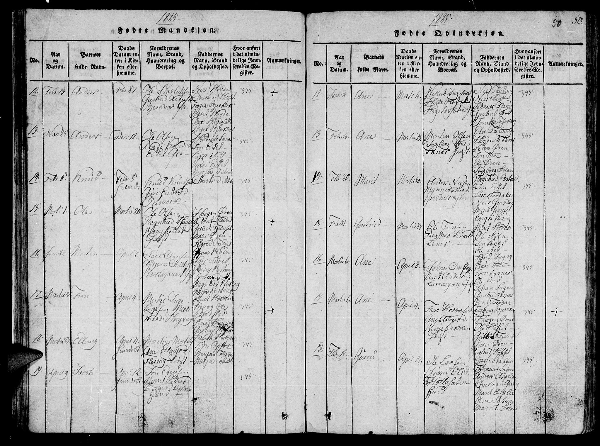 Ministerialprotokoller, klokkerbøker og fødselsregistre - Sør-Trøndelag, SAT/A-1456/630/L0491: Ministerialbok nr. 630A04, 1818-1830, s. 50