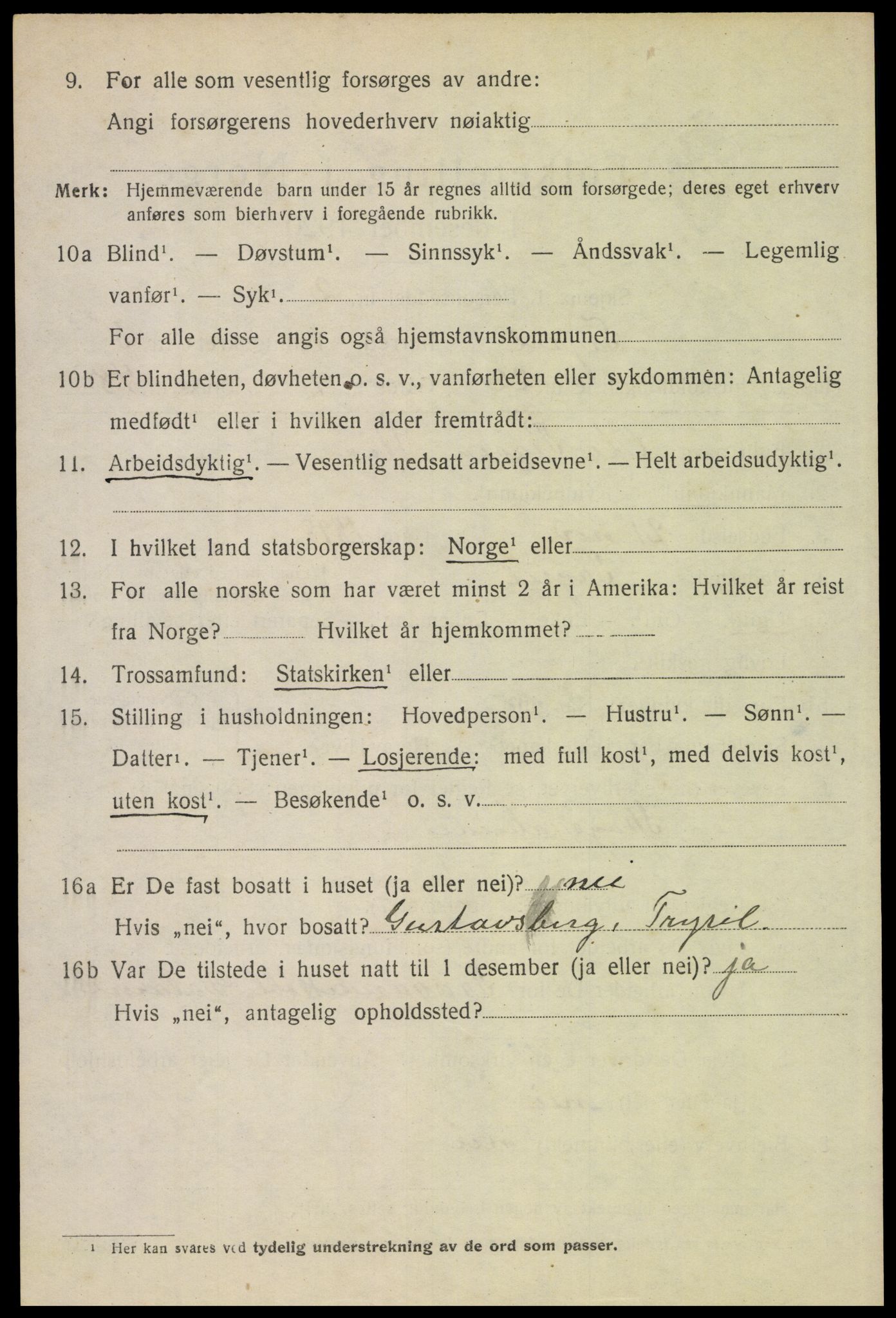 SAH, Folketelling 1920 for 0428 Trysil herred, 1920, s. 4512