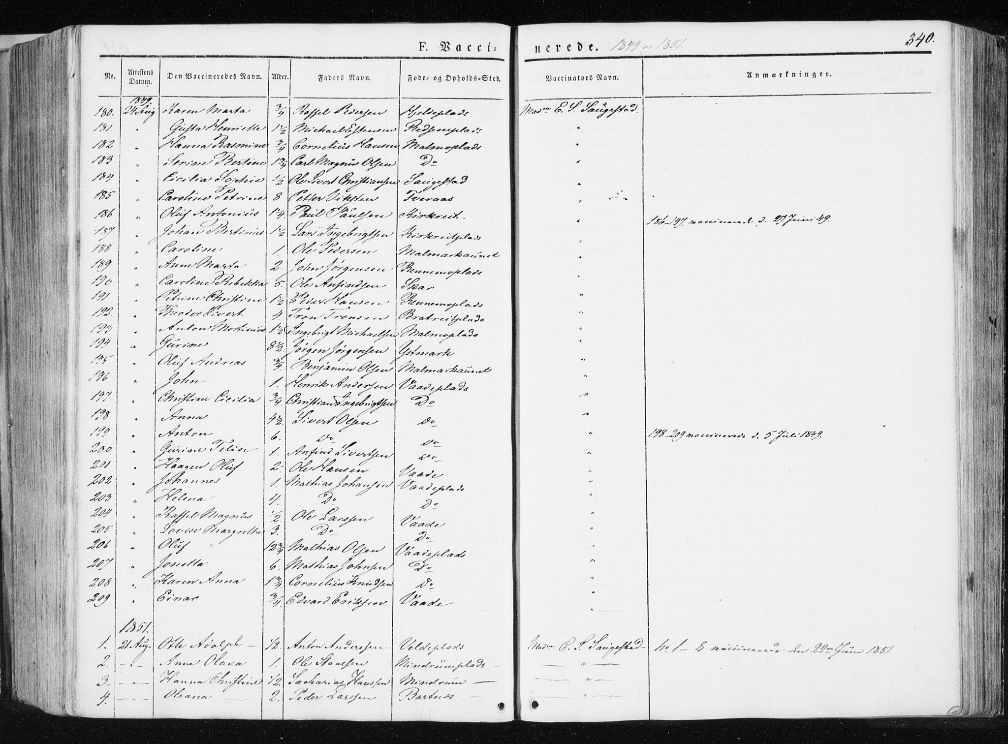 Ministerialprotokoller, klokkerbøker og fødselsregistre - Nord-Trøndelag, SAT/A-1458/741/L0393: Ministerialbok nr. 741A07, 1849-1863, s. 340