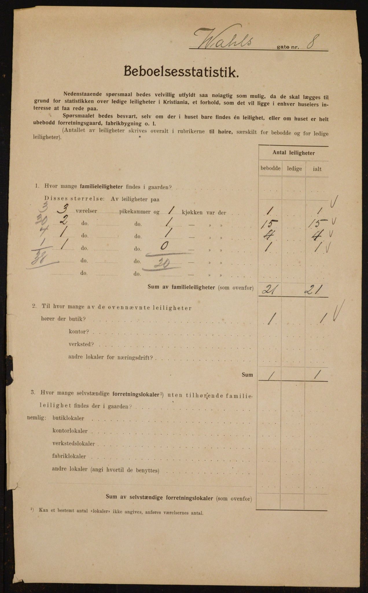 OBA, Kommunal folketelling 1.2.1910 for Kristiania, 1910, s. 115271