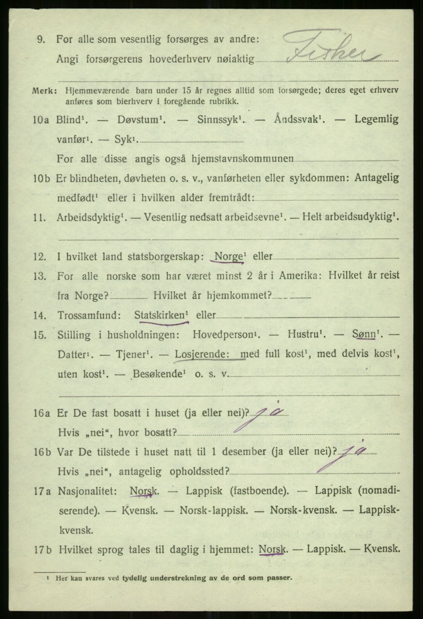 SATØ, Folketelling 1920 for 1935 Helgøy herred, 1920, s. 1422