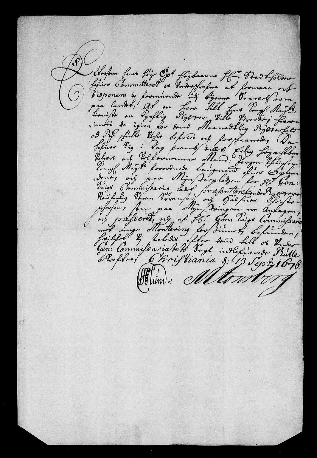 Rentekammeret inntil 1814, Reviderte regnskaper, Stiftamtstueregnskaper, Landkommissariatet på Akershus og Akershus stiftamt, AV/RA-EA-5869/R/Rb/L0139: Akershus stiftamt, 1675-1677