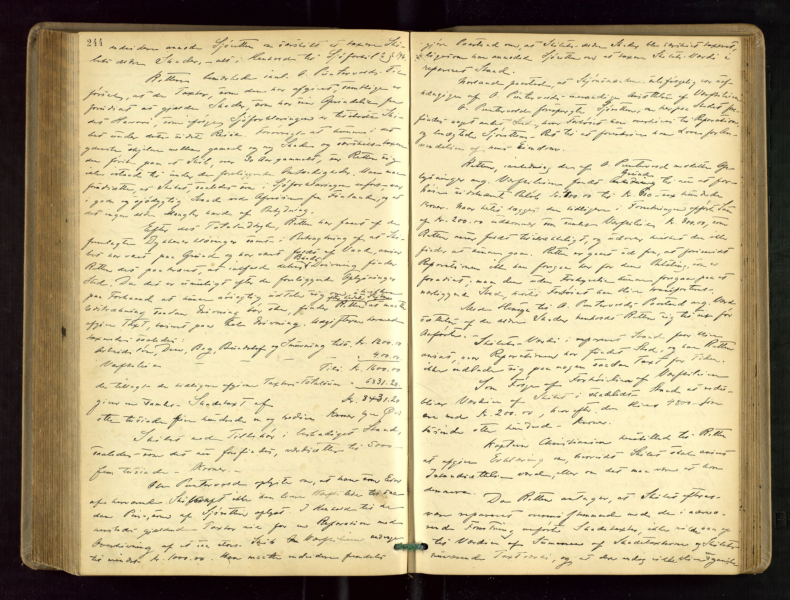 Dalane sorenskriveri, AV/SAST-A-100309/001/3/30/30BB/L0011: EKSTRARETTSPROTOKOLL, 1895-1906, s. 244