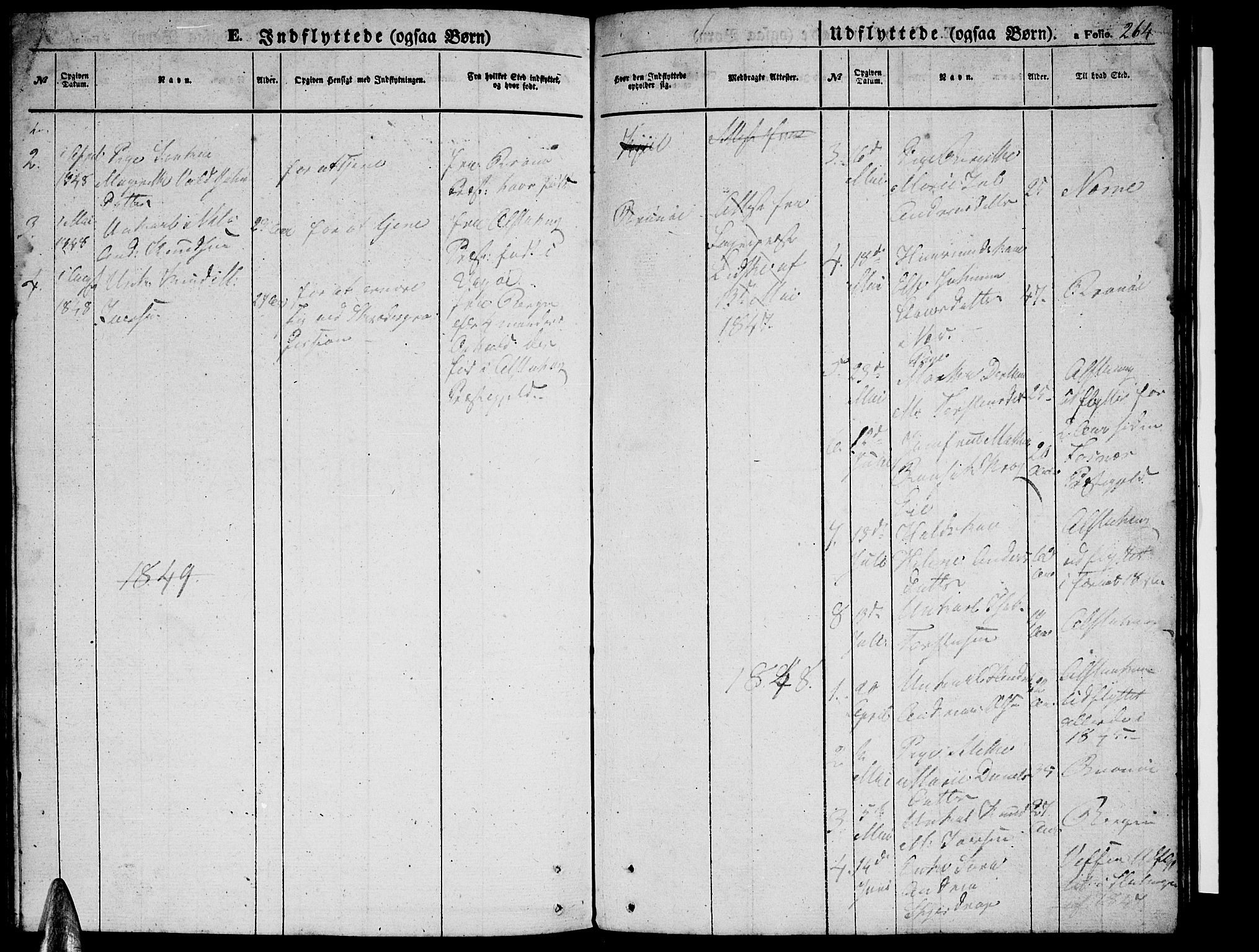 Ministerialprotokoller, klokkerbøker og fødselsregistre - Nordland, SAT/A-1459/816/L0251: Klokkerbok nr. 816C01, 1852-1870, s. 264
