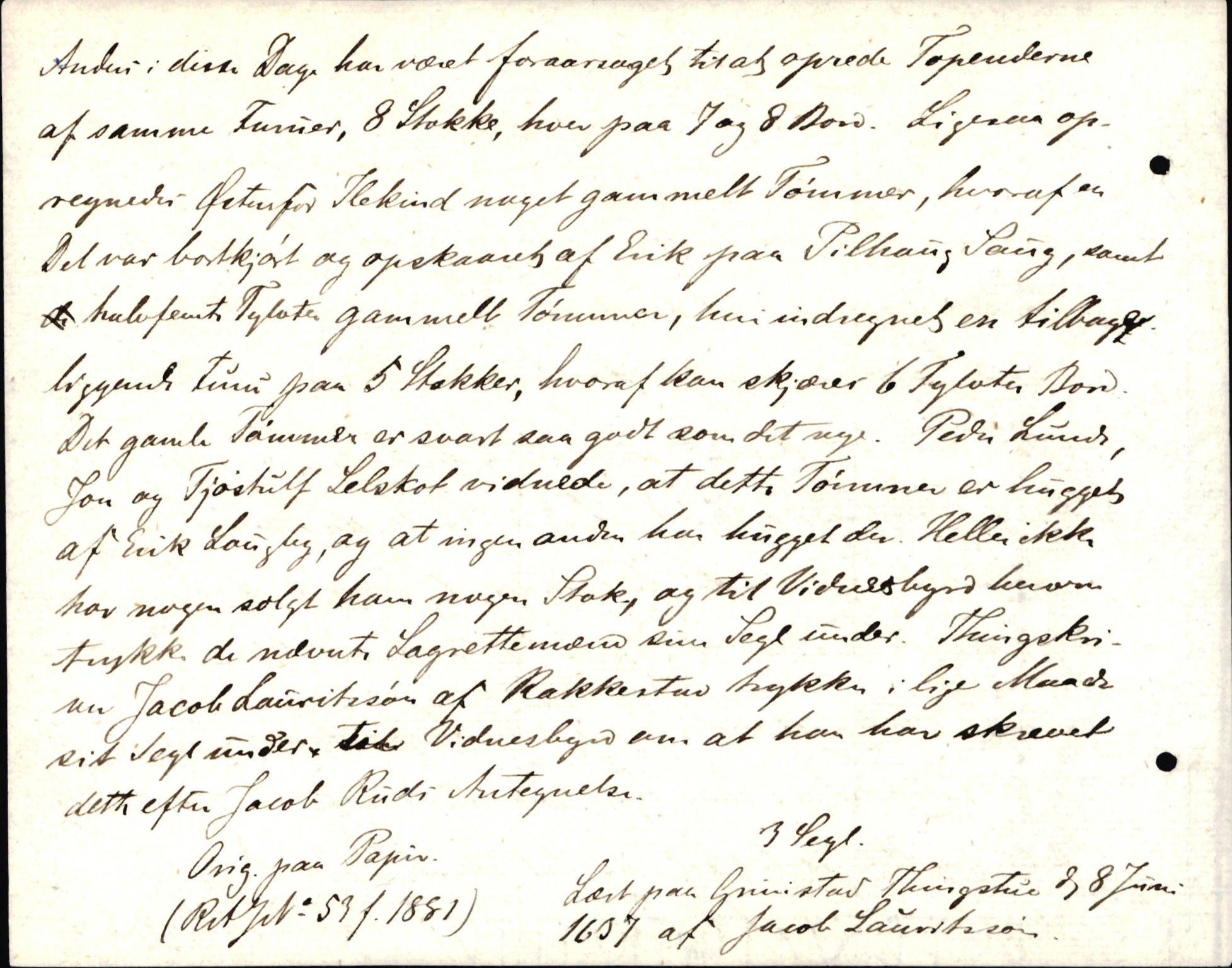 Riksarkivets diplomsamling, AV/RA-EA-5965/F35/F35d/L0003: Innlånte diplomer, seddelregister, 1621-1642, s. 578