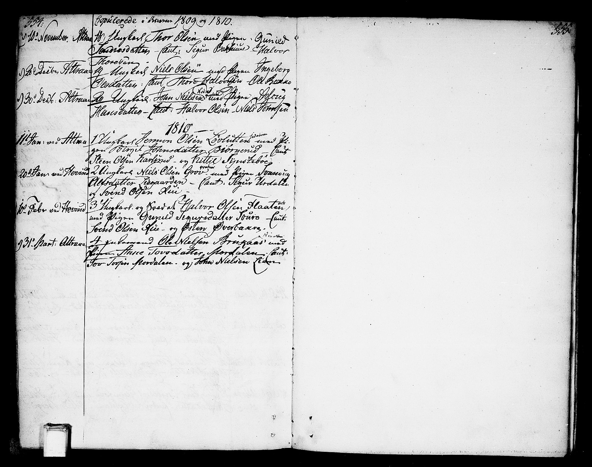 Tinn kirkebøker, AV/SAKO-A-308/F/Fa/L0002: Ministerialbok nr. I 2, 1757-1810, s. 554-555