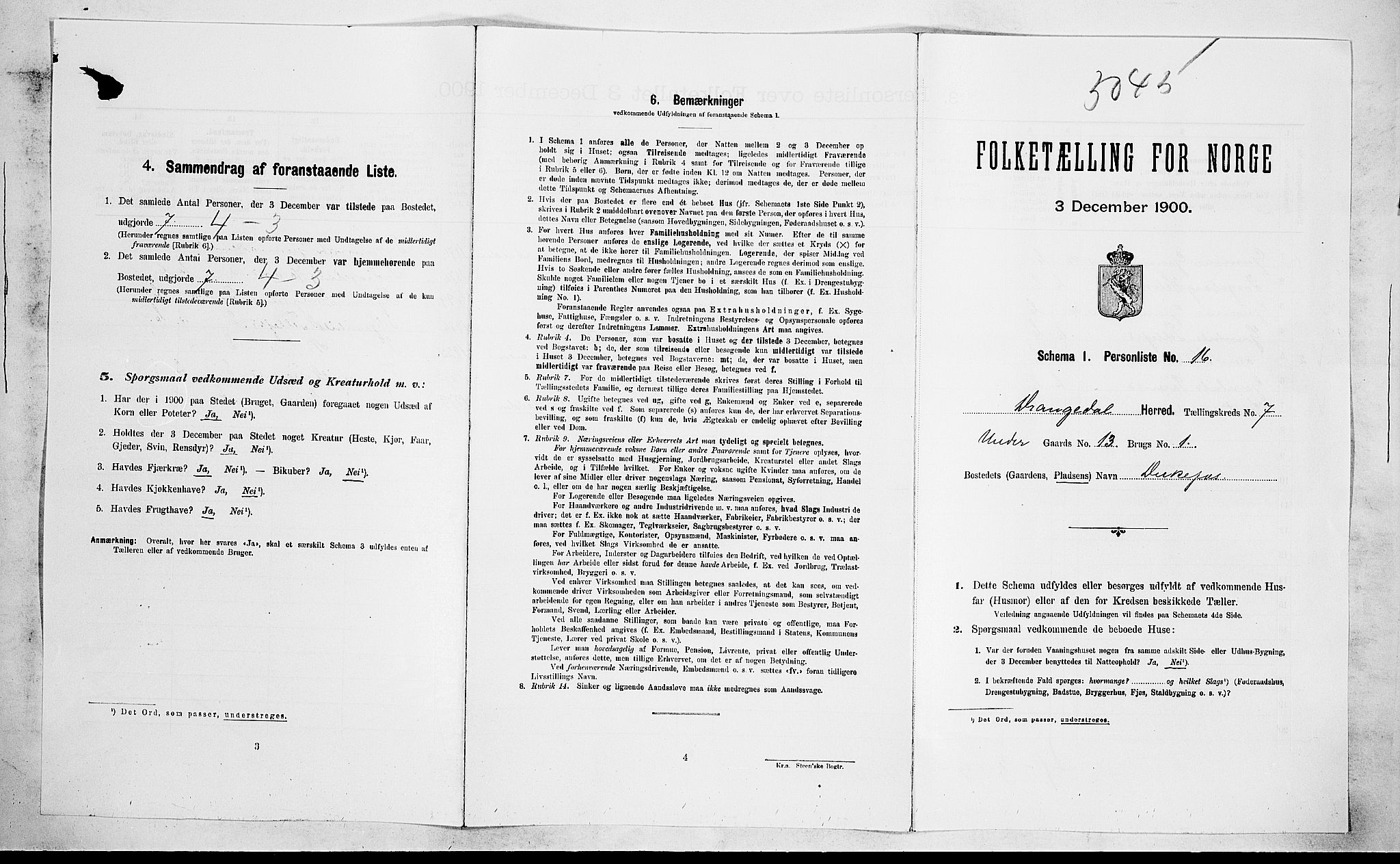 SAKO, Folketelling 1900 for 0817 Drangedal herred, 1900, s. 601