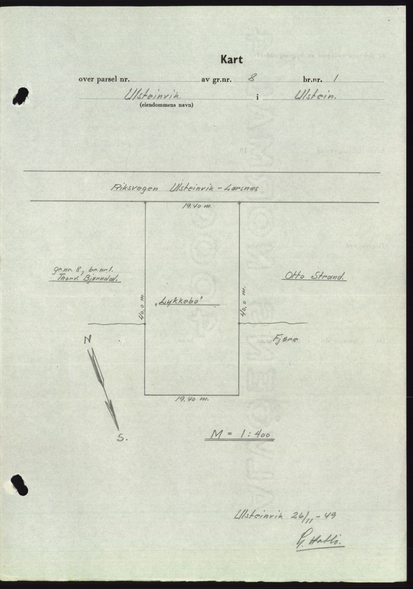 Søre Sunnmøre sorenskriveri, AV/SAT-A-4122/1/2/2C/L0086: Pantebok nr. 12A, 1949-1950, Dagboknr: 288/1950