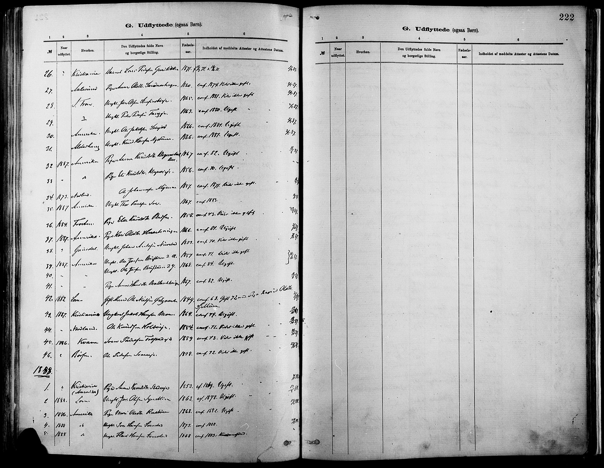 Vågå prestekontor, AV/SAH-PREST-076/H/Ha/Haa/L0009: Ministerialbok nr. 9, 1886-1904, s. 222