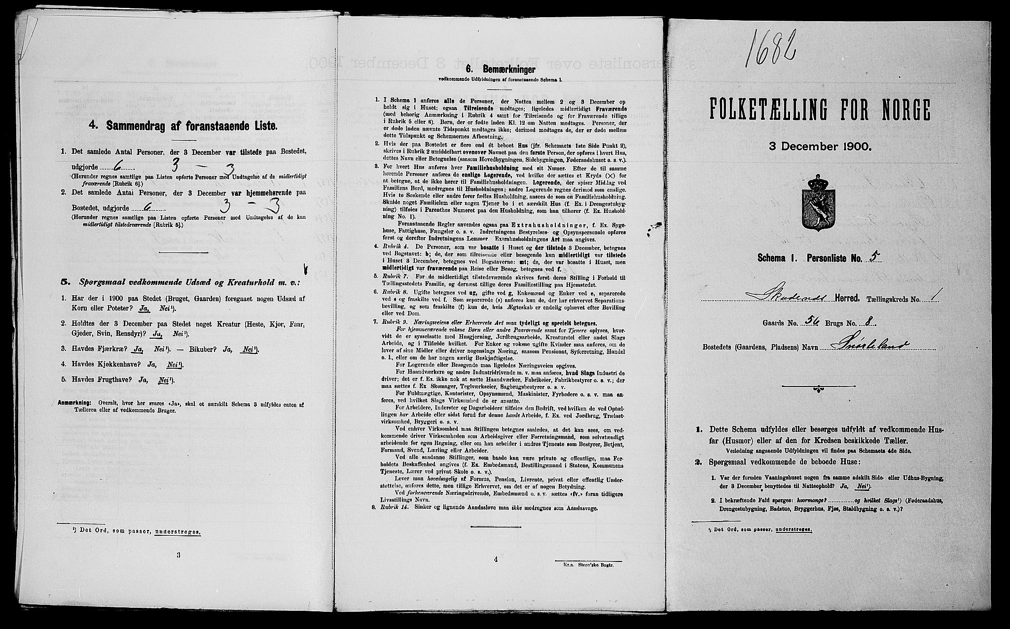 SAST, Folketelling 1900 for 1150 Skudenes herred, 1900, s. 94