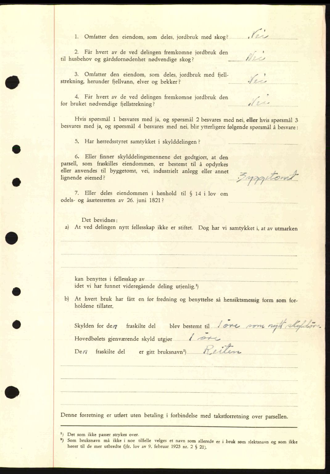 Nordre Sunnmøre sorenskriveri, AV/SAT-A-0006/1/2/2C/2Ca: Pantebok nr. A4, 1937-1938, Dagboknr: 279/1938