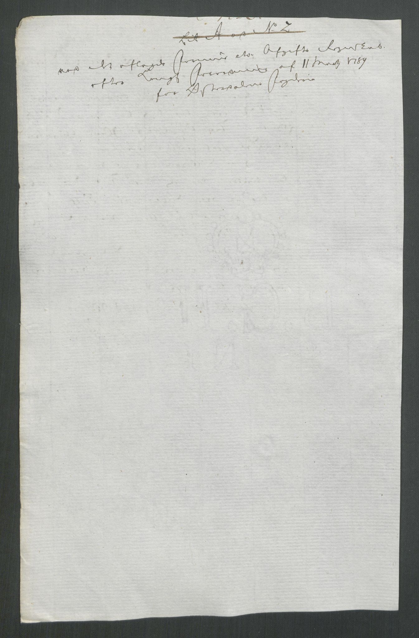 Rentekammeret inntil 1814, Reviderte regnskaper, Mindre regnskaper, RA/EA-4068/Rf/Rfe/L0059: Ytre og Indre Sogn fogderi, Østerdalen fogderi, 1789, s. 178