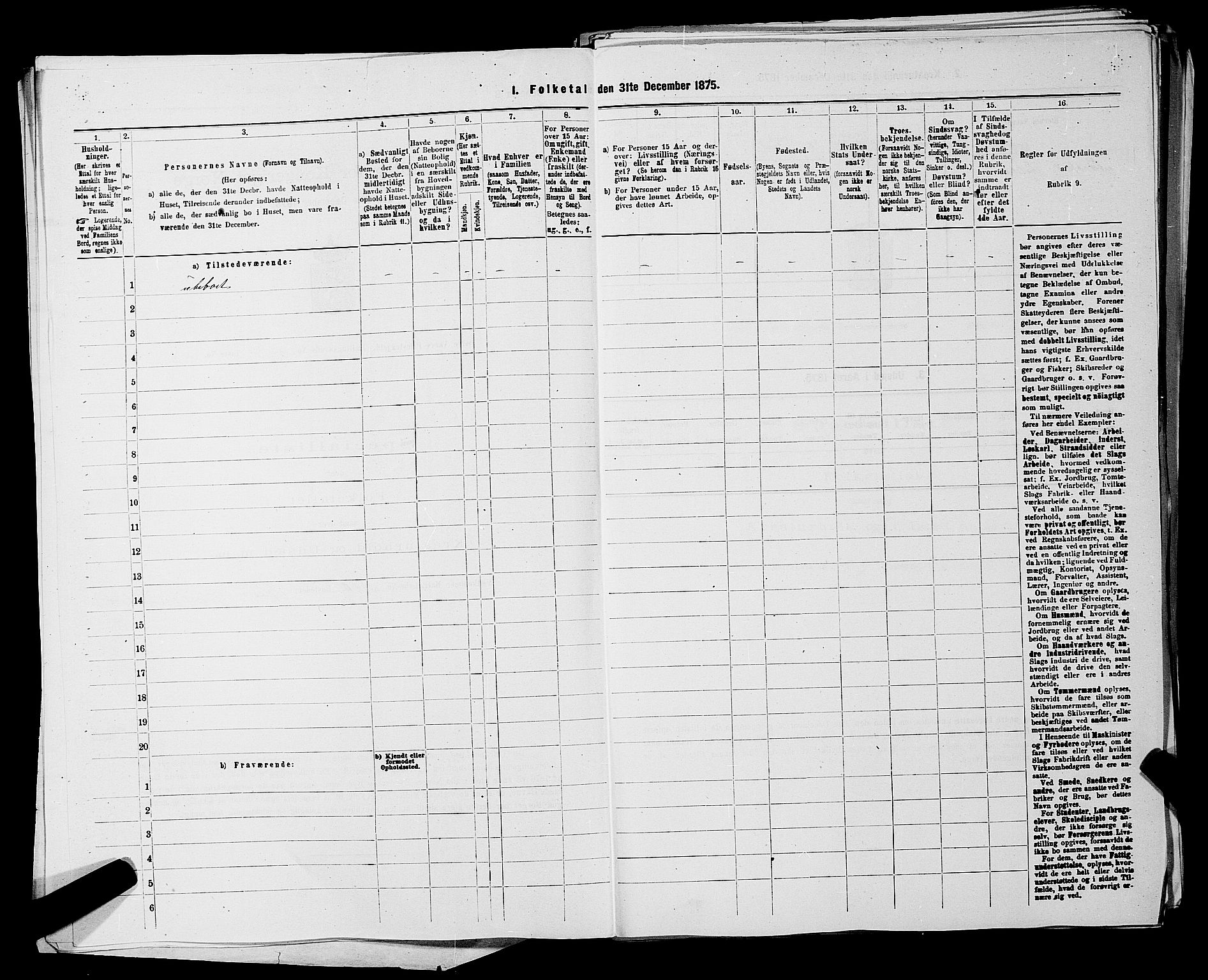 RA, Folketelling 1875 for 0218bP Østre Aker prestegjeld, 1875, s. 3025