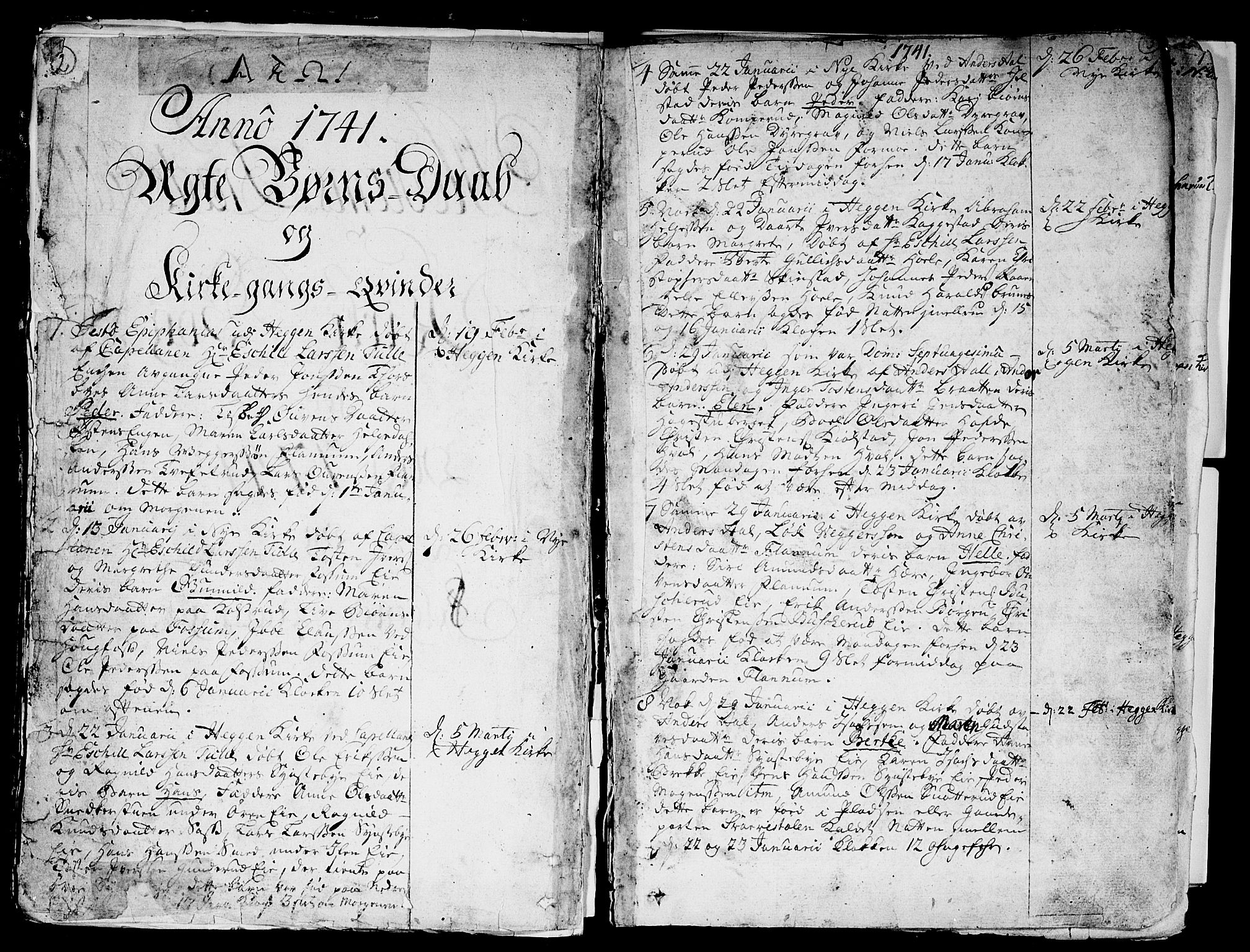 Modum kirkebøker, AV/SAKO-A-234/F/Fa/L0002: Ministerialbok nr. 2, 1741-1782, s. 2-3