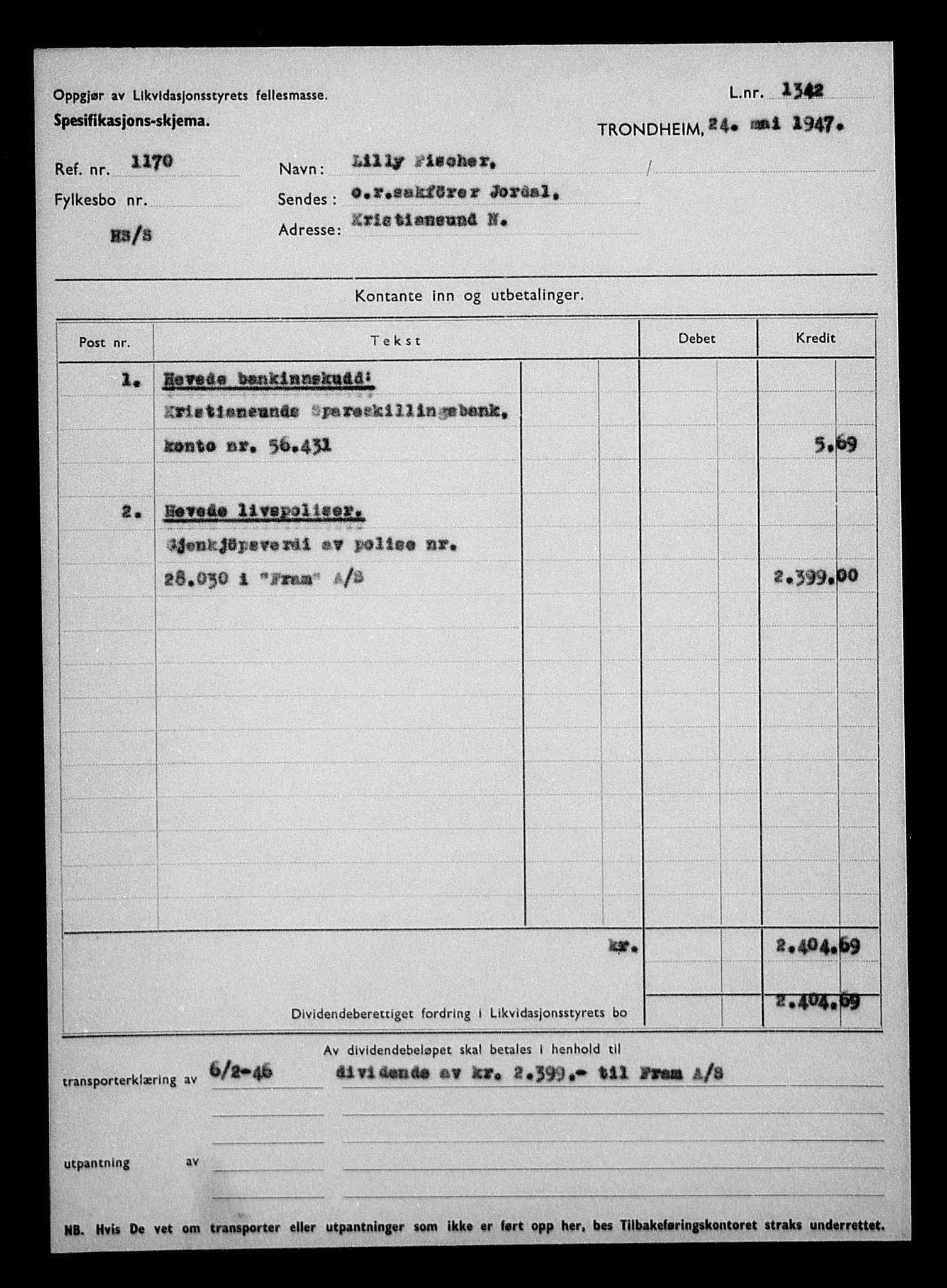 Justisdepartementet, Tilbakeføringskontoret for inndratte formuer, RA/S-1564/H/Hc/Hcb/L0912: --, 1945-1947, s. 901