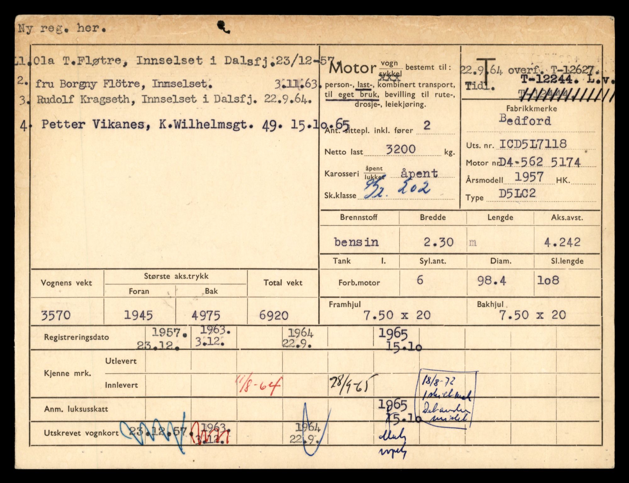 Møre og Romsdal vegkontor - Ålesund trafikkstasjon, AV/SAT-A-4099/F/Fe/L0034: Registreringskort for kjøretøy T 12500 - T 12652, 1927-1998, s. 2480
