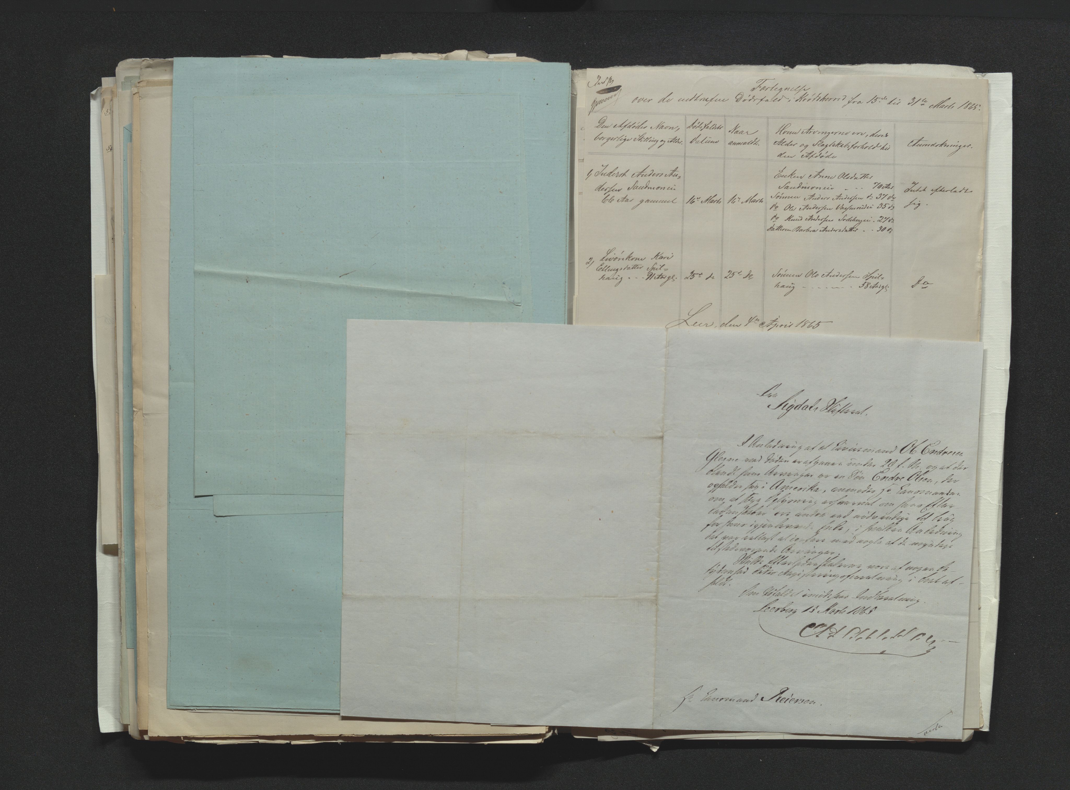 Eiker, Modum og Sigdal sorenskriveri, AV/SAKO-A-123/H/Ha/Hab/L0011: Dødsfallsmeldinger, 1862-1865, s. 661