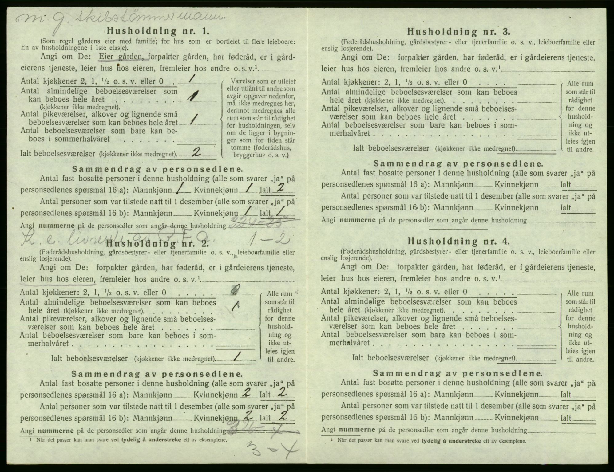 SAB, Folketelling 1920 for 1246 Fjell herred, 1920, s. 277