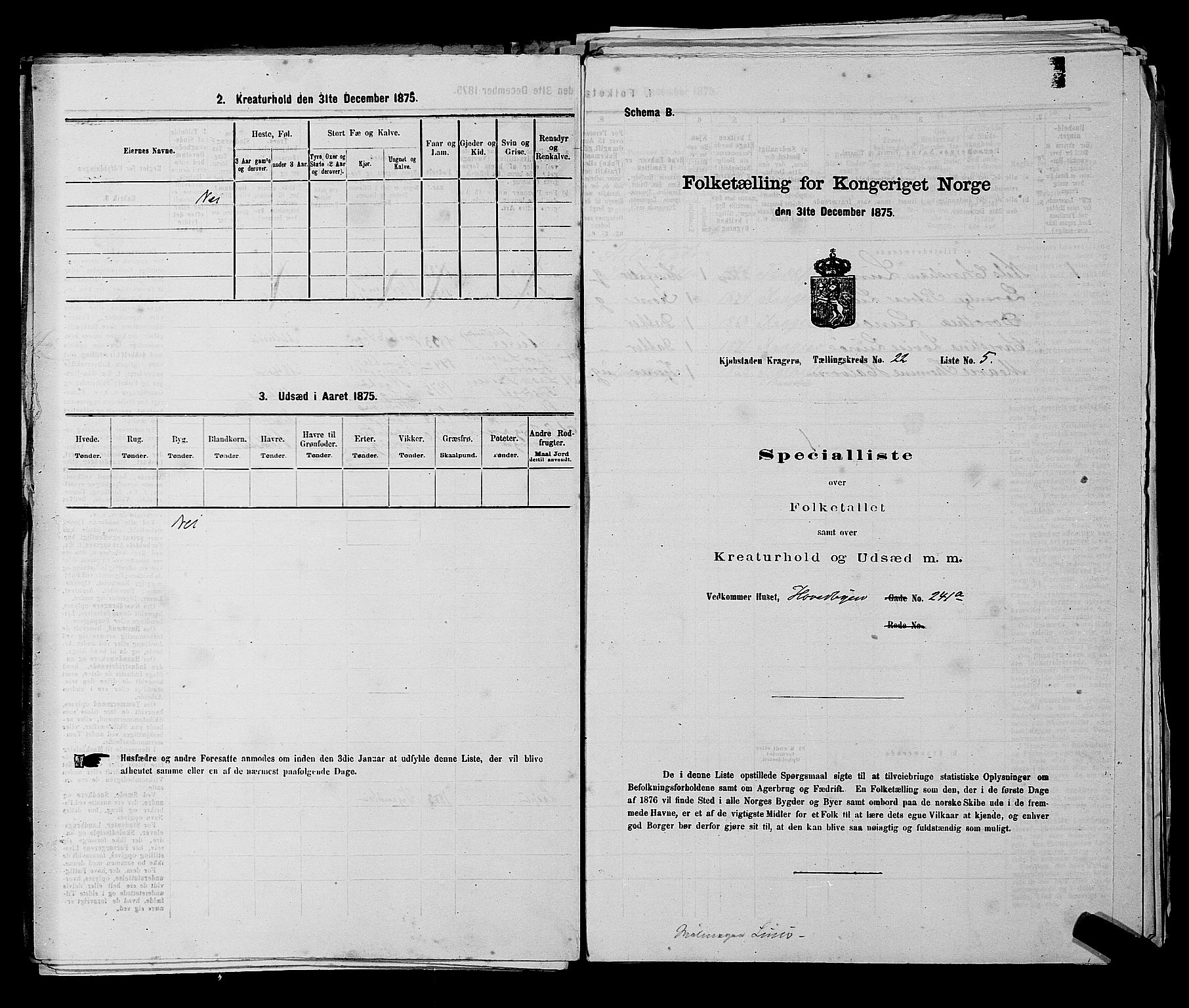 SAKO, Folketelling 1875 for 0801P Kragerø prestegjeld, 1875, s. 475