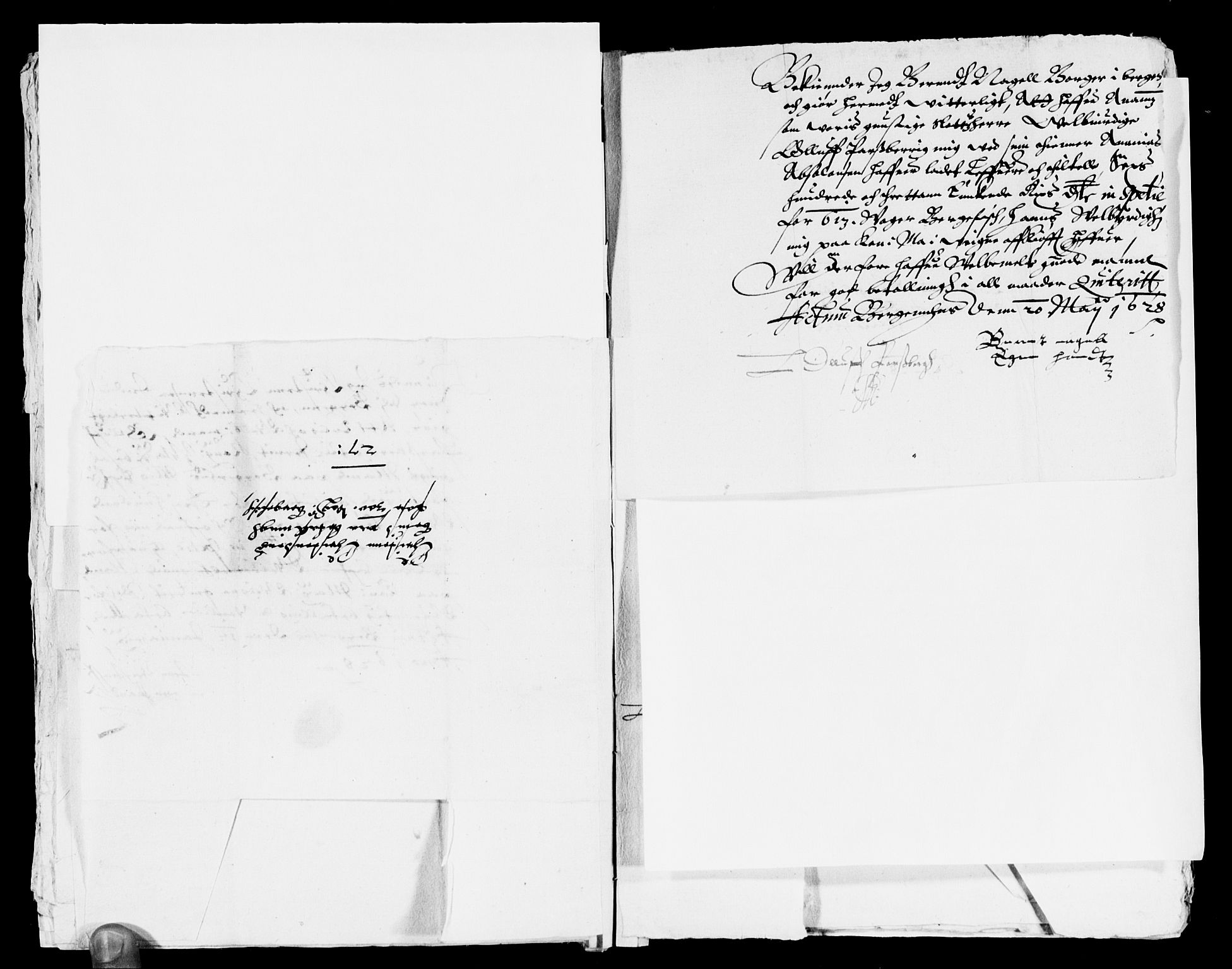 Rentekammeret inntil 1814, Reviderte regnskaper, Lensregnskaper, AV/RA-EA-5023/R/Rb/Rbt/L0044: Bergenhus len, 1627-1628