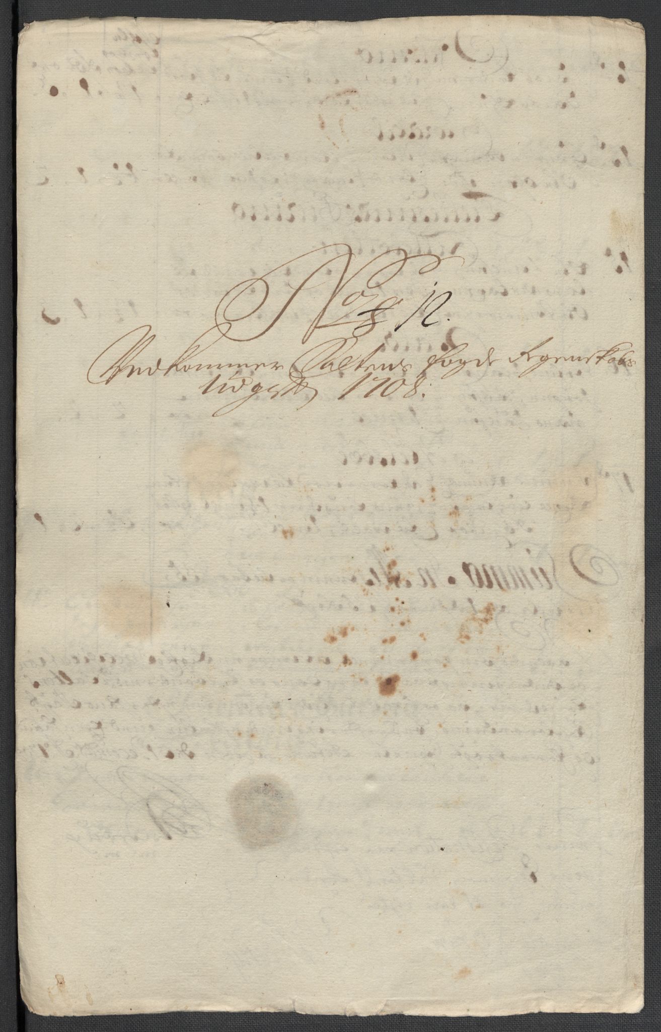 Rentekammeret inntil 1814, Reviderte regnskaper, Fogderegnskap, AV/RA-EA-4092/R66/L4581: Fogderegnskap Salten, 1707-1710, s. 293