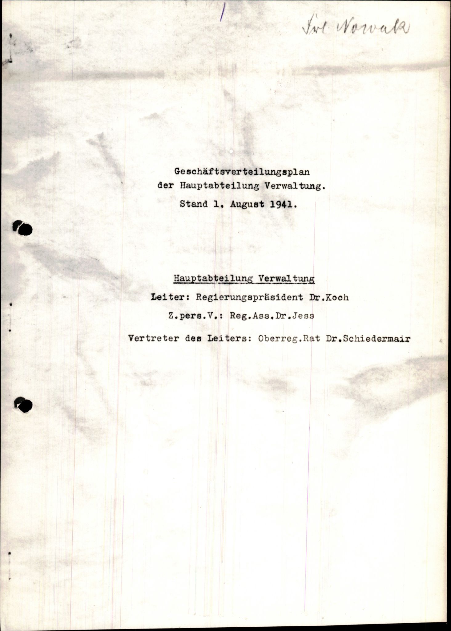 Forsvarets Overkommando. 2 kontor. Arkiv 11.4. Spredte tyske arkivsaker, AV/RA-RAFA-7031/D/Dar/Darb/L0006: Reichskommissariat., 1941-1945, s. 7