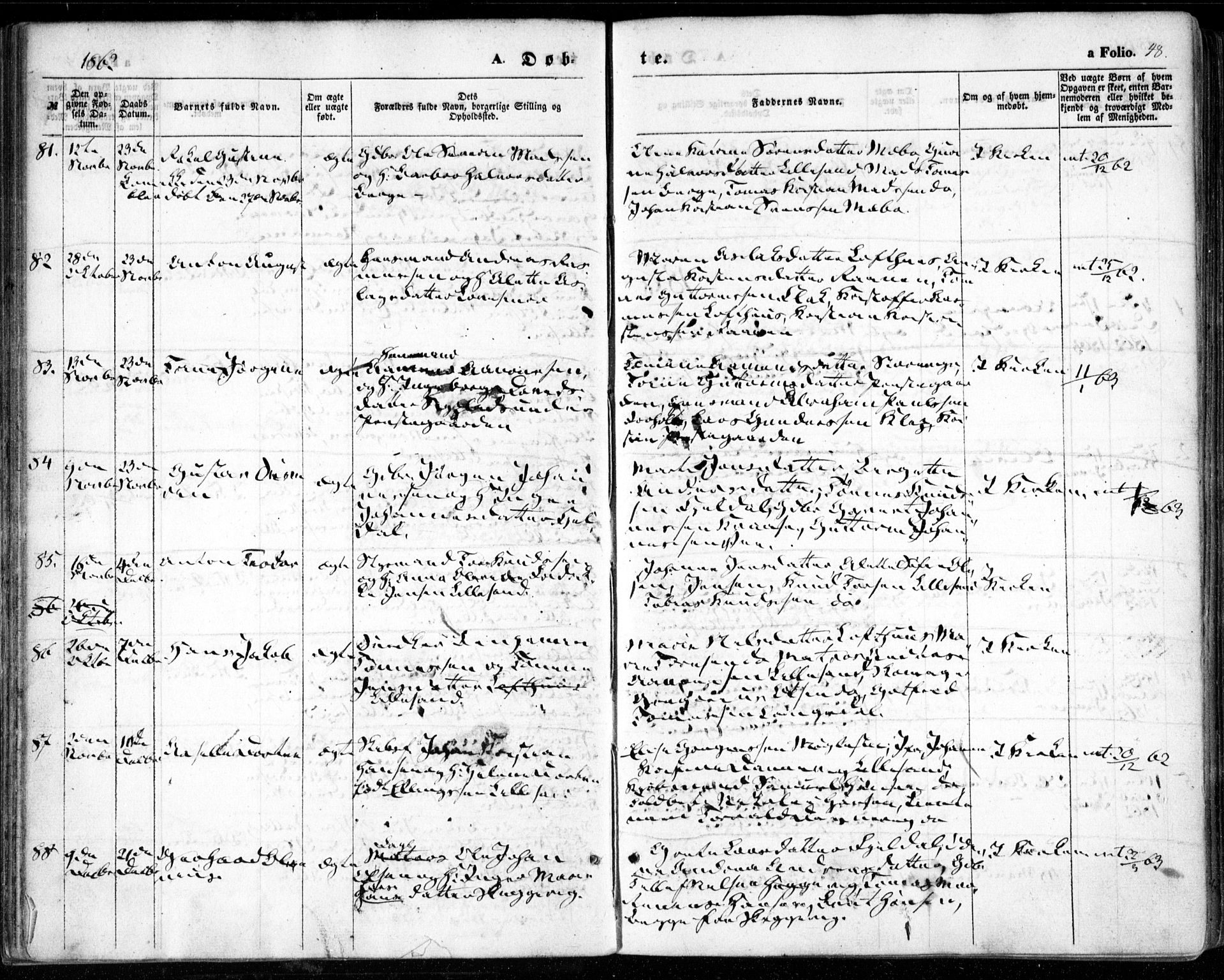 Vestre Moland sokneprestkontor, AV/SAK-1111-0046/F/Fa/Fab/L0007: Ministerialbok nr. A 7, 1859-1872, s. 48