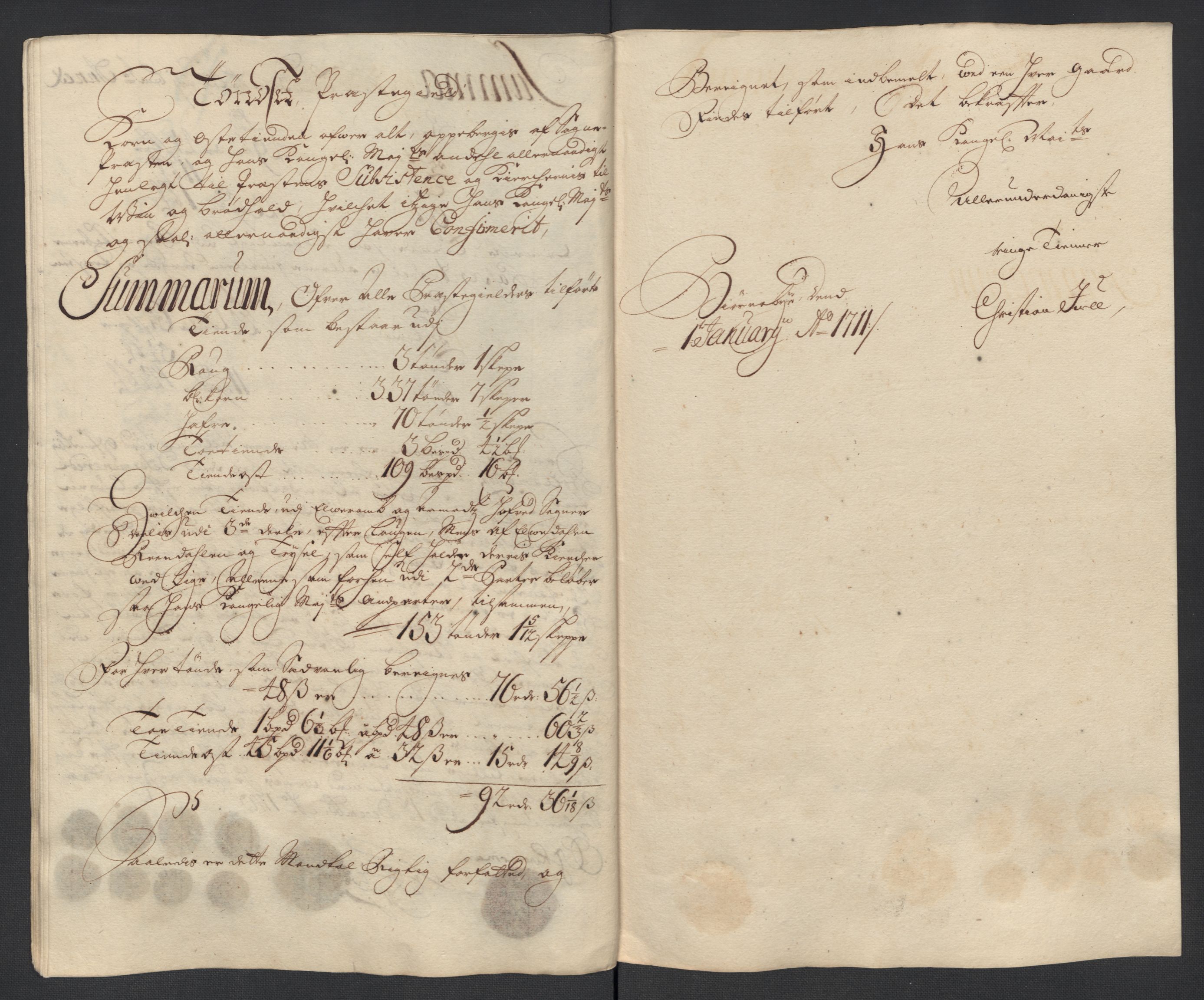 Rentekammeret inntil 1814, Reviderte regnskaper, Fogderegnskap, AV/RA-EA-4092/R13/L0847: Fogderegnskap Solør, Odal og Østerdal, 1710, s. 111