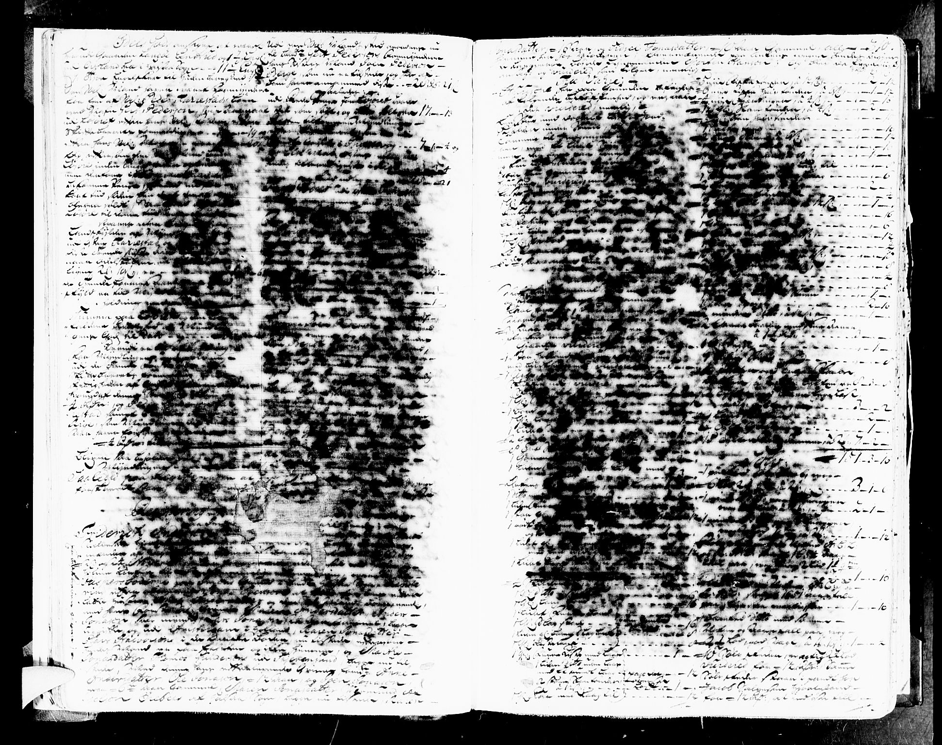 Mandal sorenskriveri, SAK/1221-0005/001/H/Hc/L0008: Skifteprotokoll med register, original i eske nr 4a, 1693-1702, s. 309b-310a