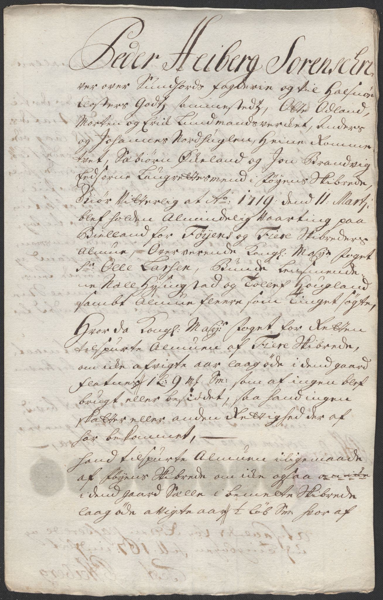 Rentekammeret inntil 1814, Reviderte regnskaper, Fogderegnskap, AV/RA-EA-4092/R48/L2995: Fogderegnskap Sunnhordland og Hardanger, 1718, s. 256