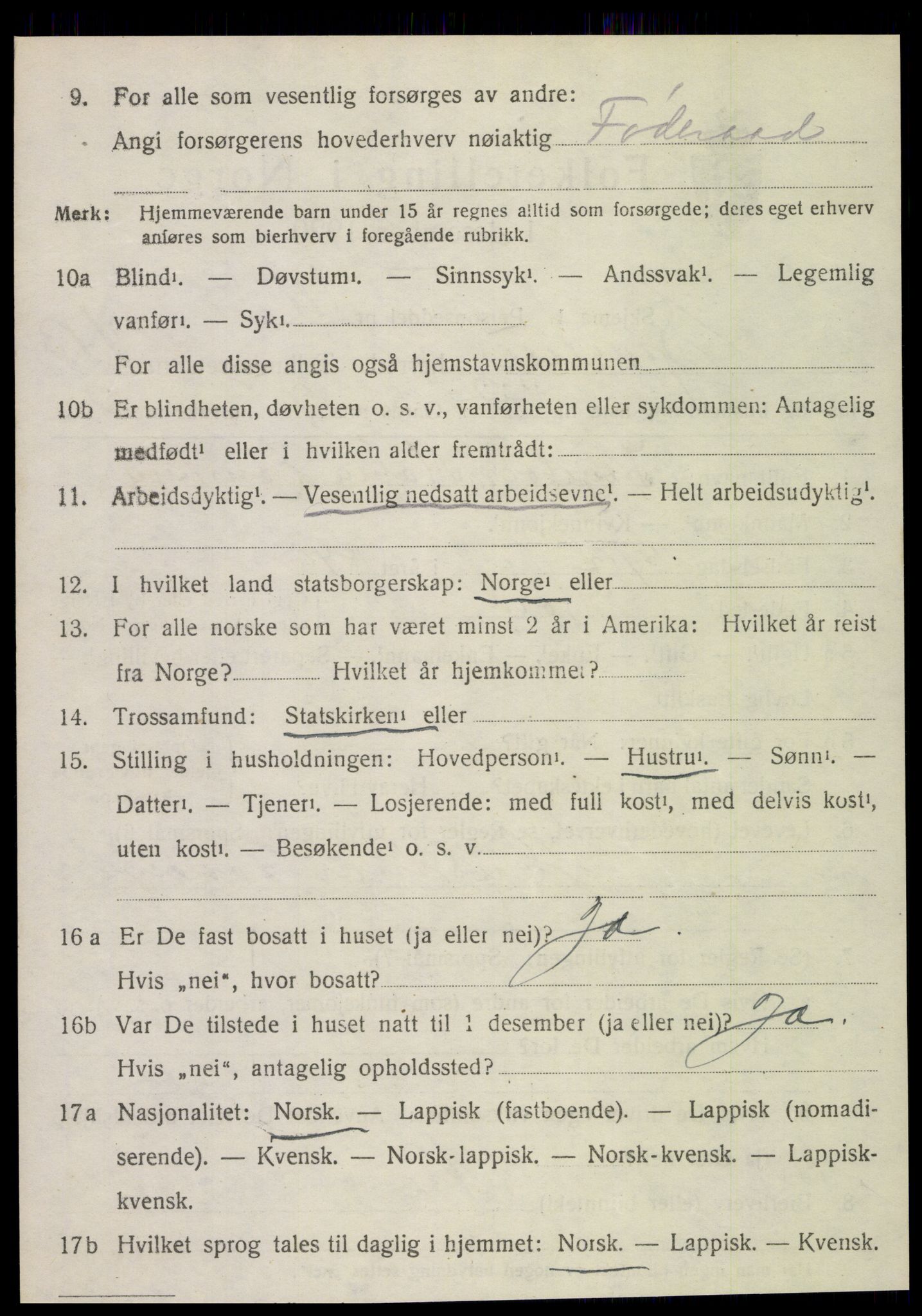 SAT, Folketelling 1920 for 1731 Sparbu herred, 1920, s. 2134